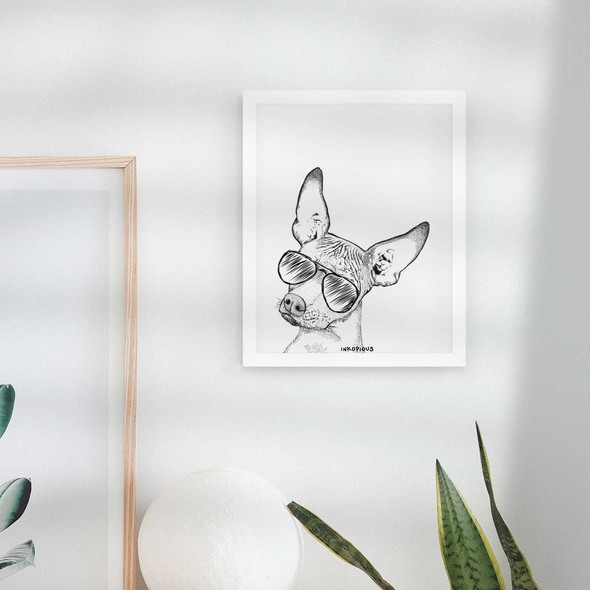 Kahlo the Xoloitzcuintli Art Print