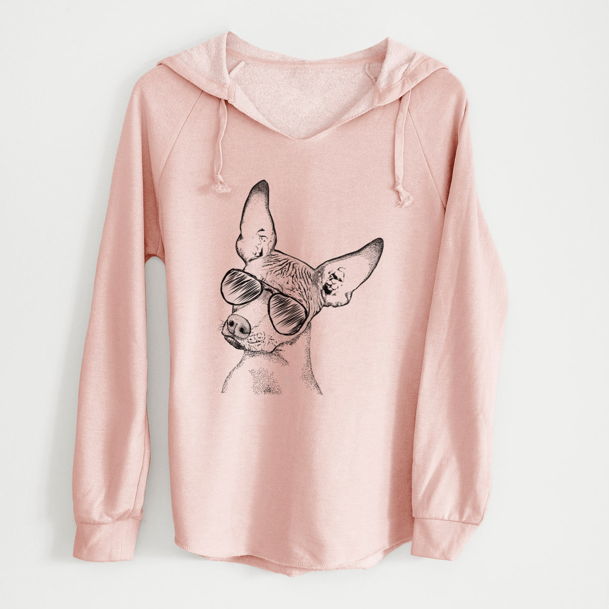 Aviator Kahlo the Xoloitzcuintli - Cali Wave Hooded Sweatshirt