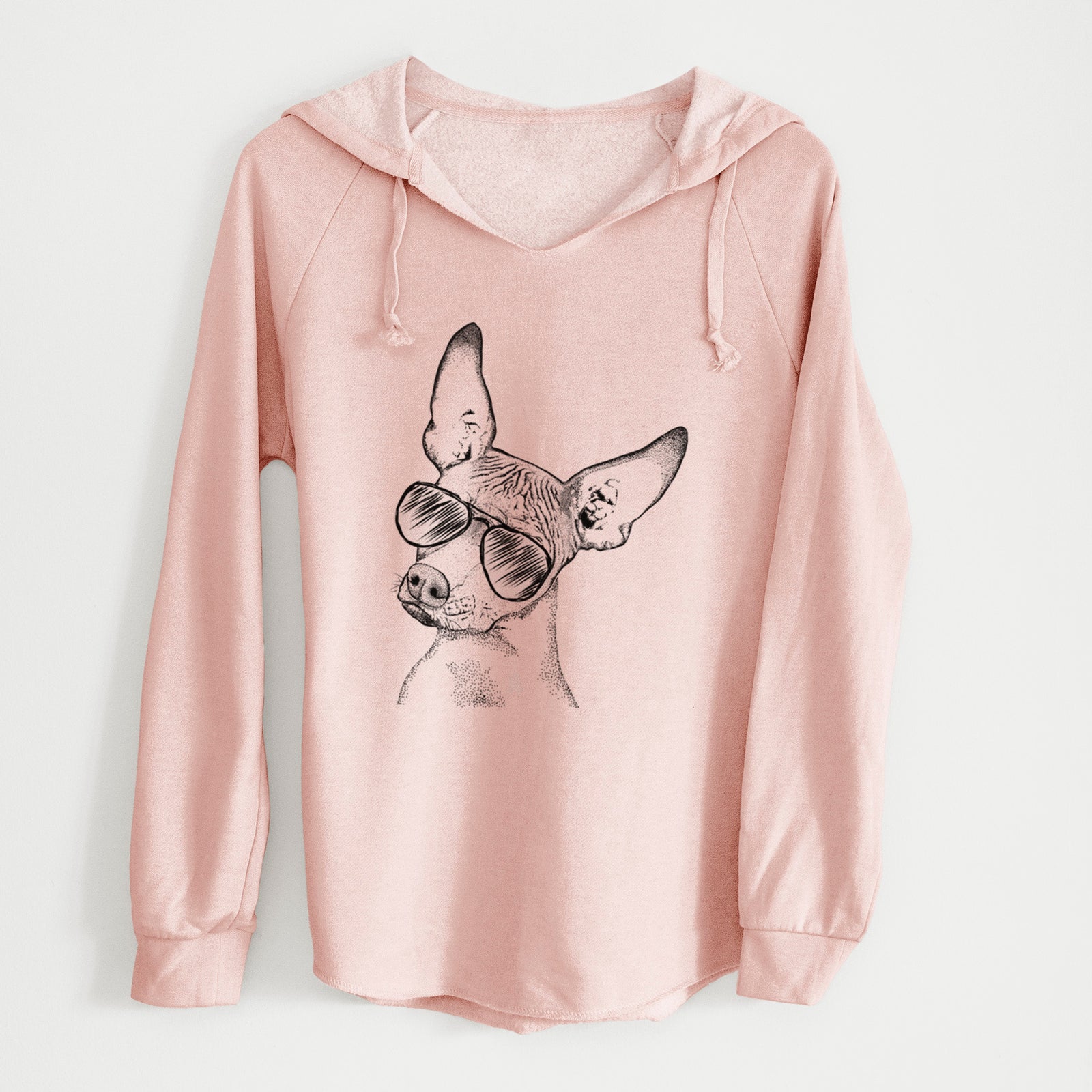 Aviator Kahlo the Xoloitzcuintli - Cali Wave Hooded Sweatshirt