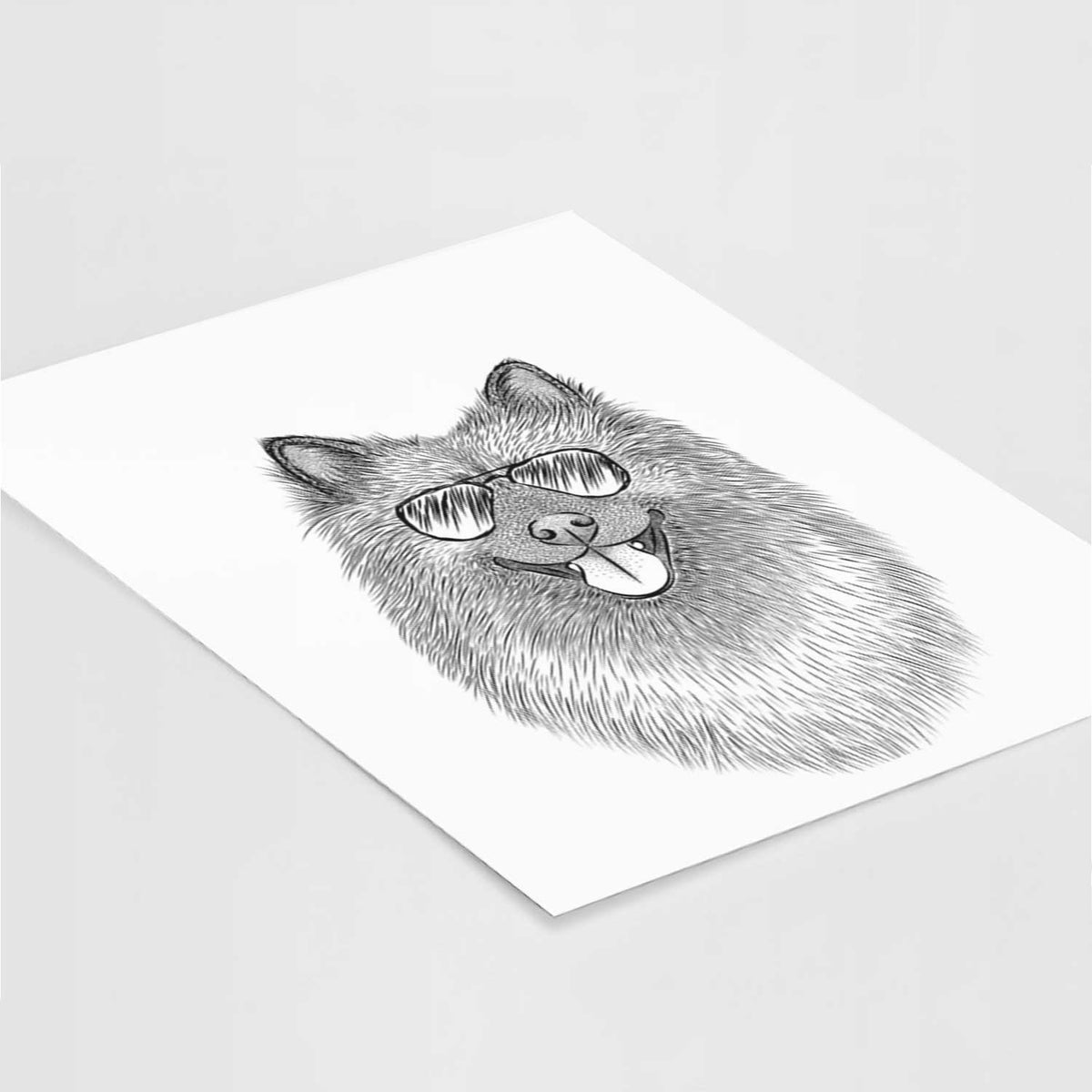 Kai the Keeshond Art Print