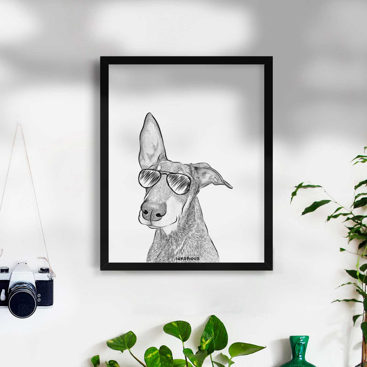 Kain the Doberman Pinscher Art Print