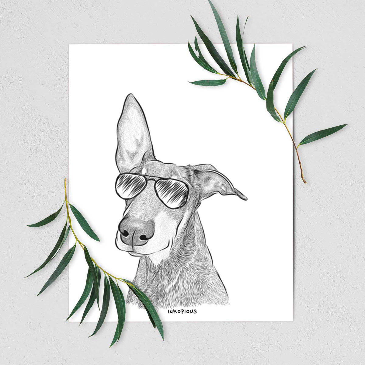 Kain the Doberman Pinscher Art Print