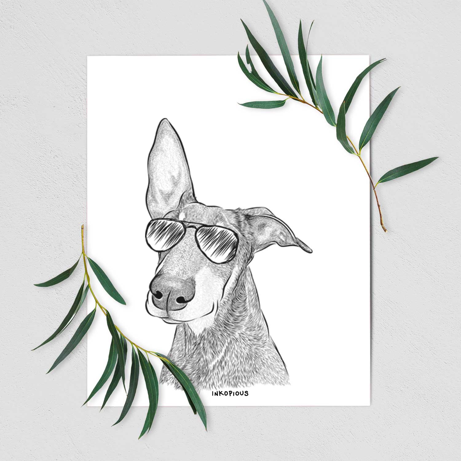 Kain the Doberman Pinscher Art Print