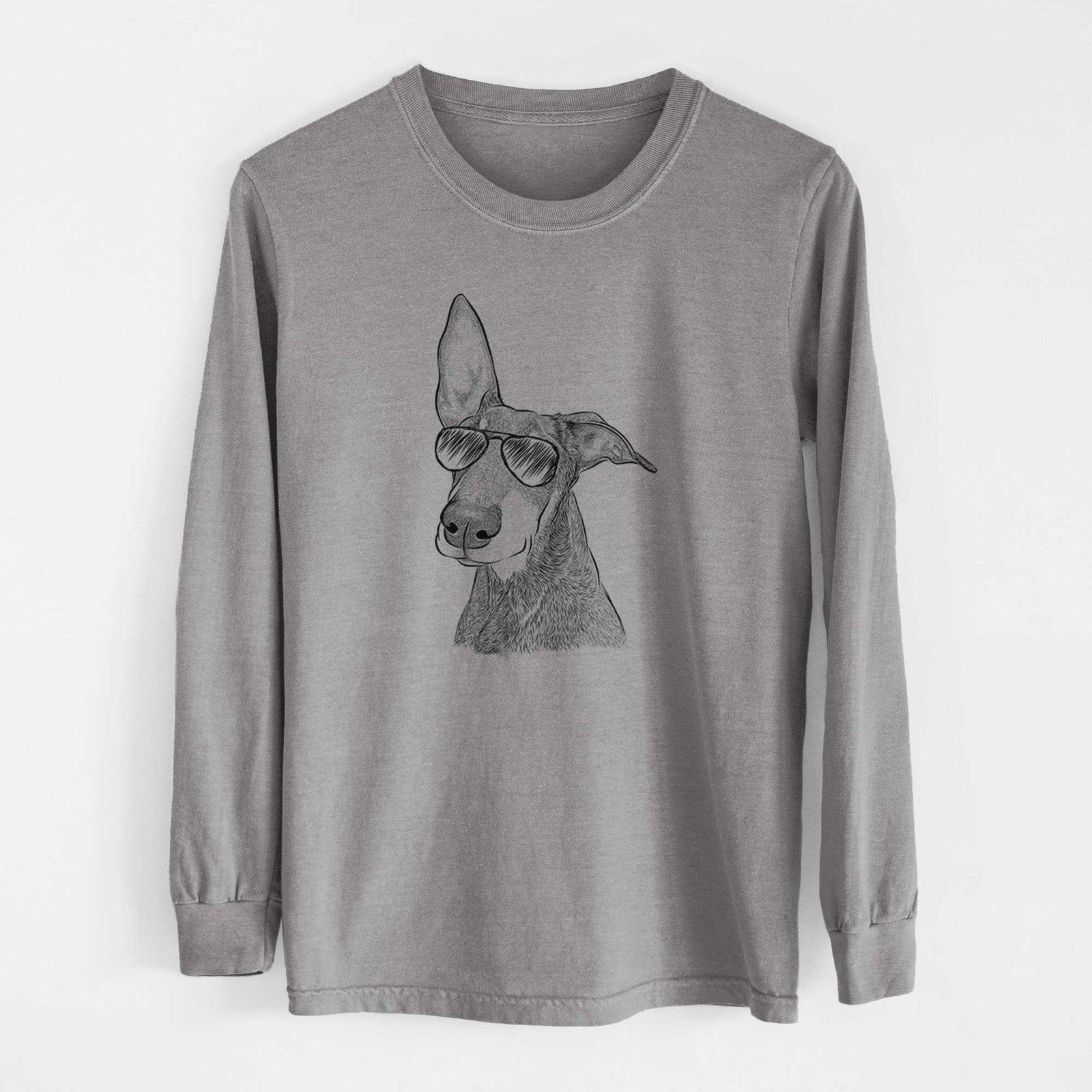 Aviators Kain the Doberman Pinscher - Heavyweight 100% Cotton Long Sleeve