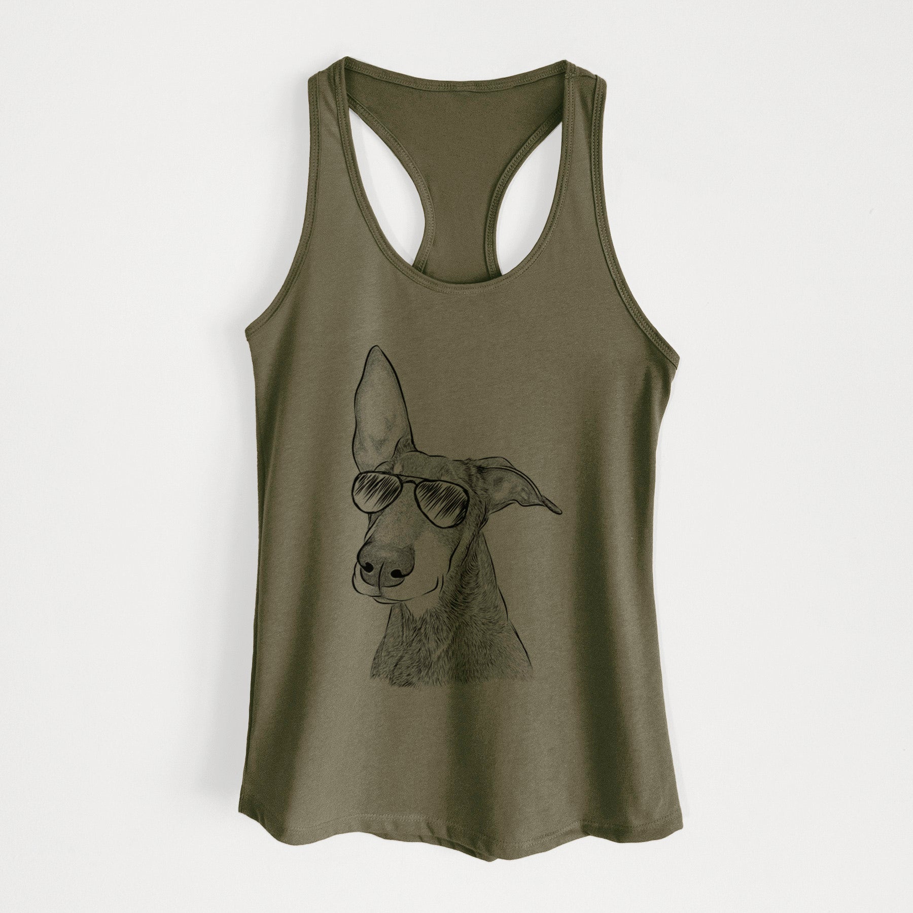 Kain the Doberman Pinscher - Women's Racerback Tanktop