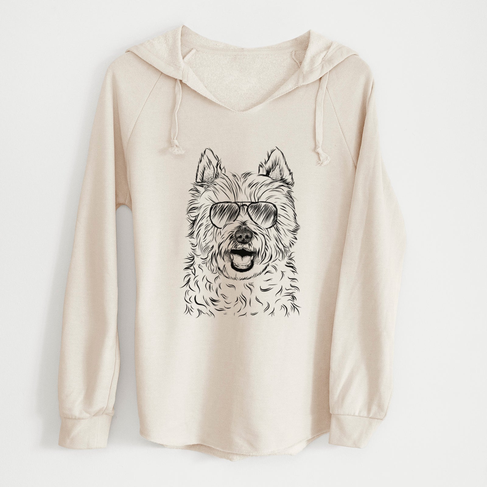 Aviator Kami the West Highland Terrier - Cali Wave Hooded Sweatshirt