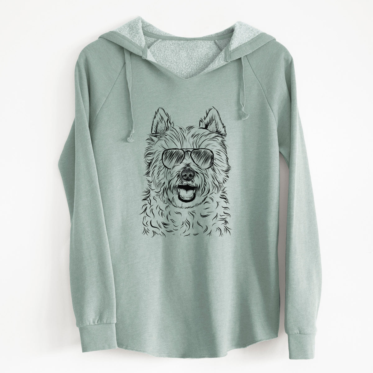 Aviator Kami the West Highland Terrier - Cali Wave Hooded Sweatshirt