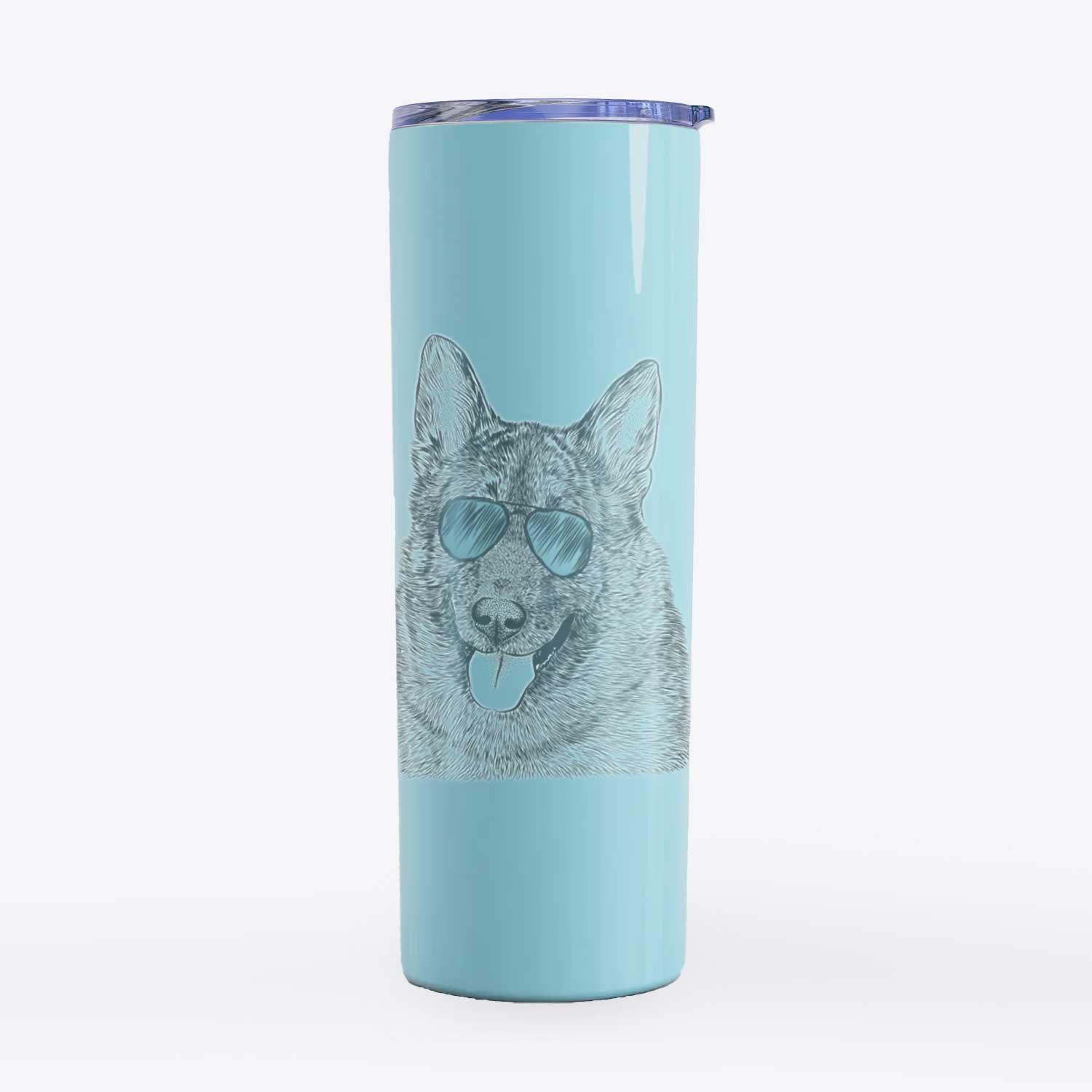 Kasia the Norwegian Elkhound - 20oz Skinny Tumbler