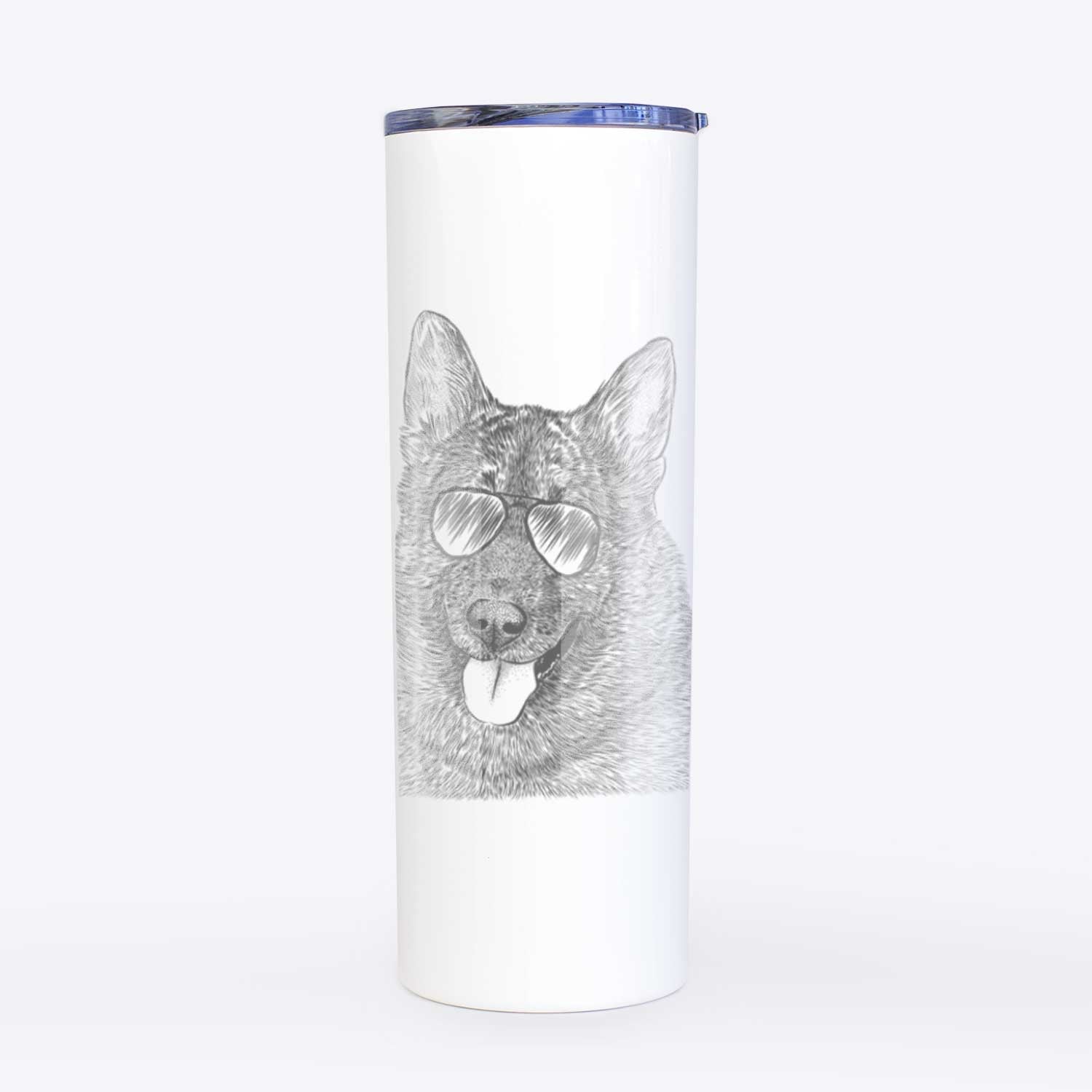 Kasia the Norwegian Elkhound - 20oz Skinny Tumbler