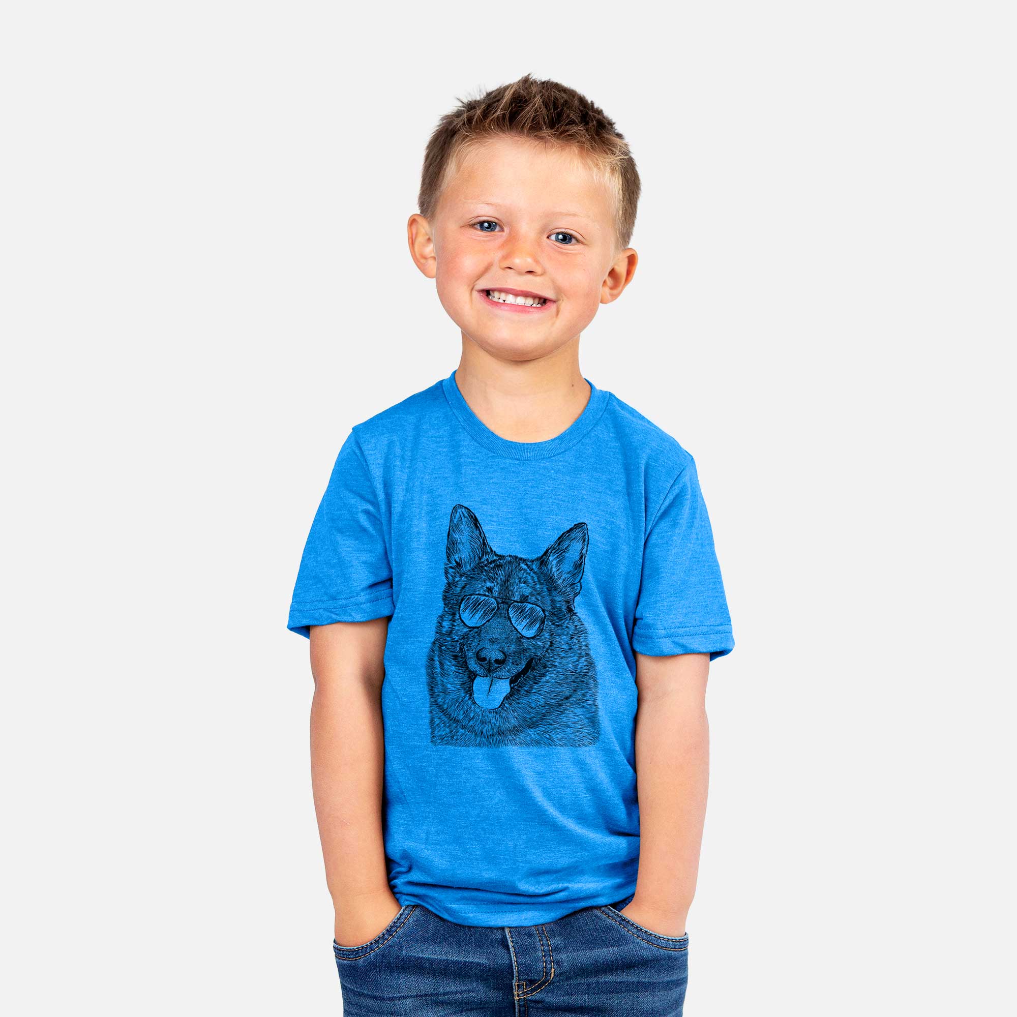 Aviator Kasia the Norwegian Elkhound - Kids/Youth/Toddler Shirt