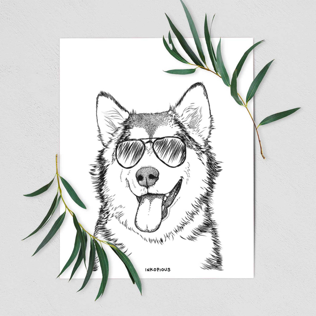 Kaskae the Alaskan Malamute Art Print