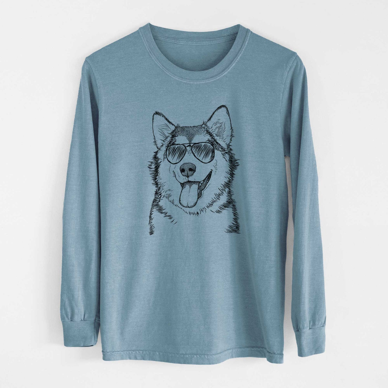 Aviators Kaskae the Alaskan Malamute - Heavyweight 100% Cotton Long Sleeve