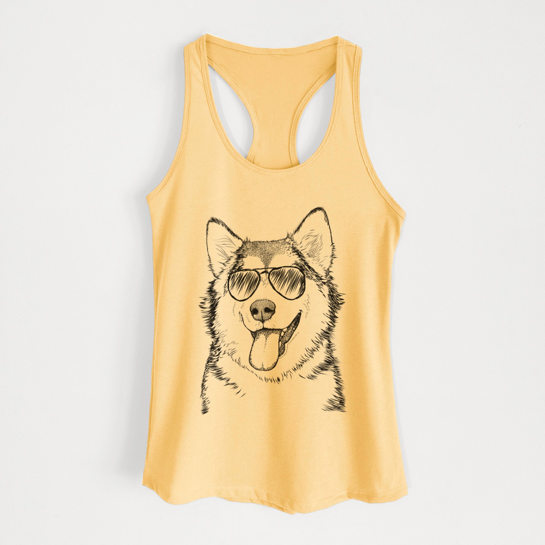 Kaskae the Alaskan Malamute - Women's Racerback Tanktop