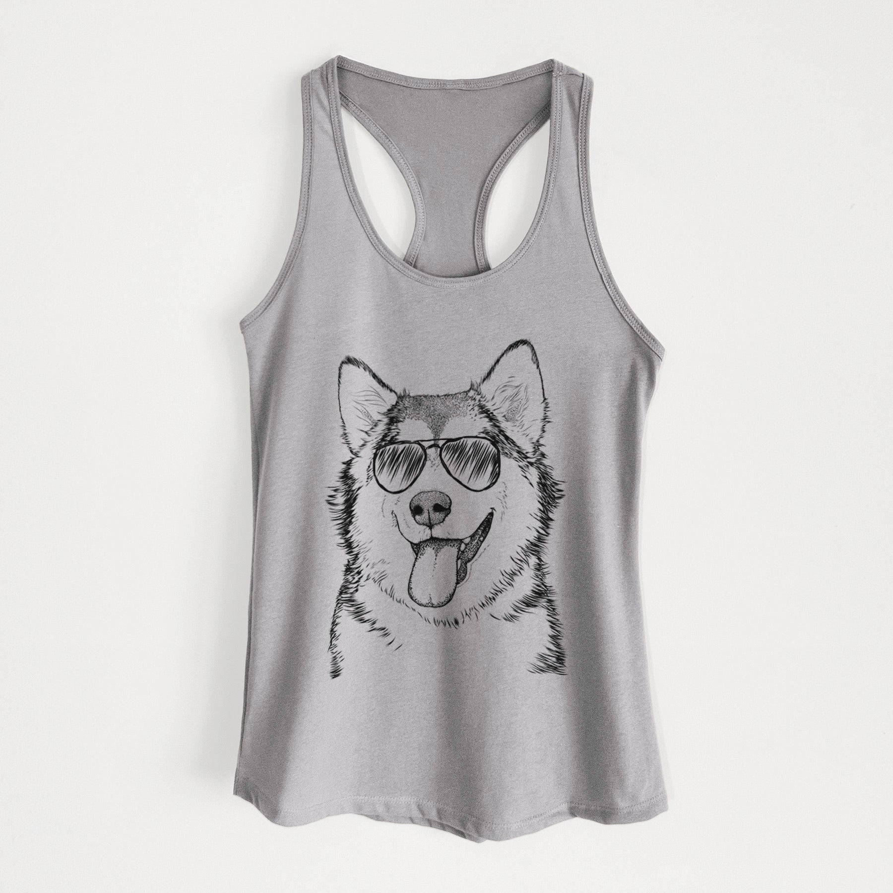 Kaskae the Alaskan Malamute - Women's Racerback Tanktop