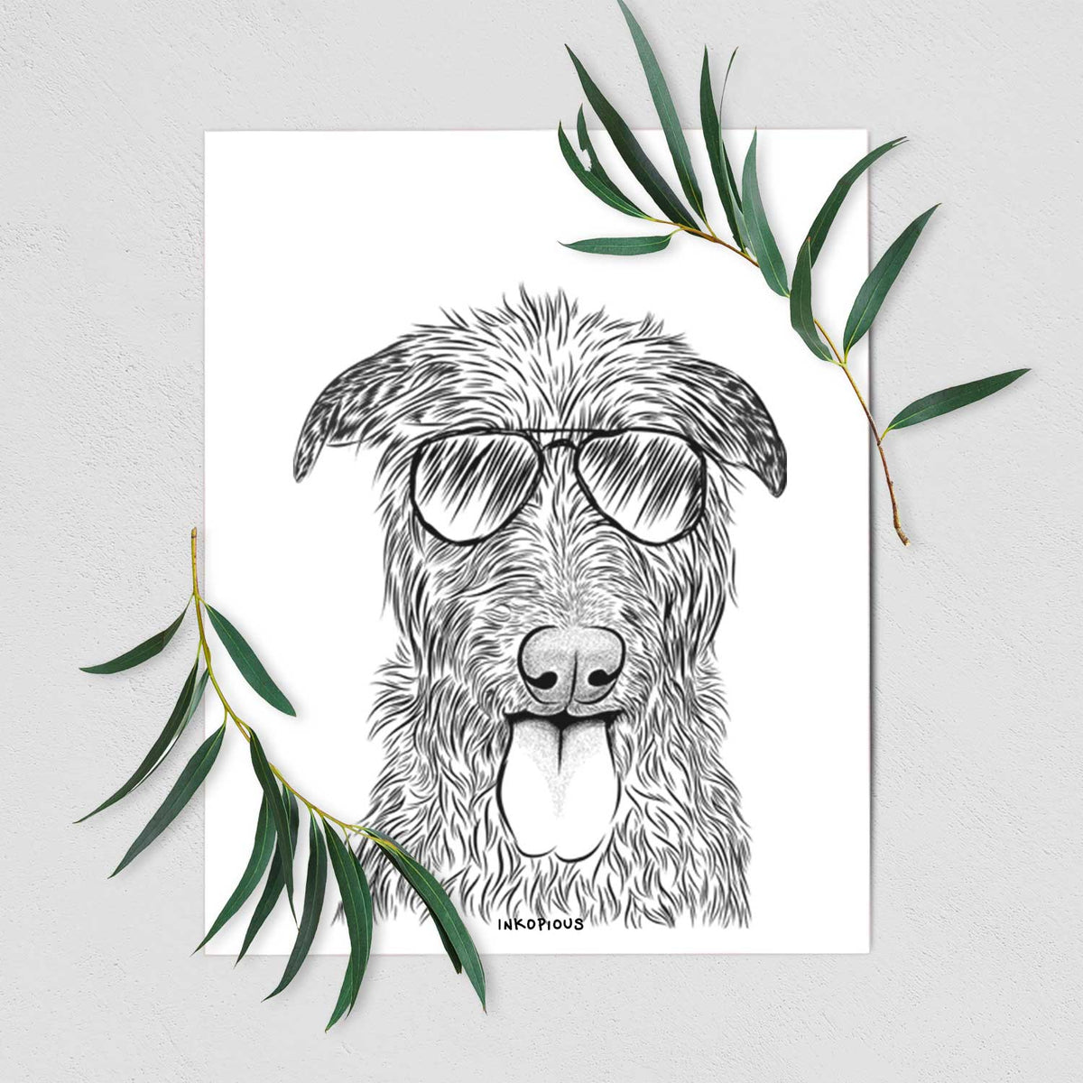 Keeva the Irish Wolfhound Art Print