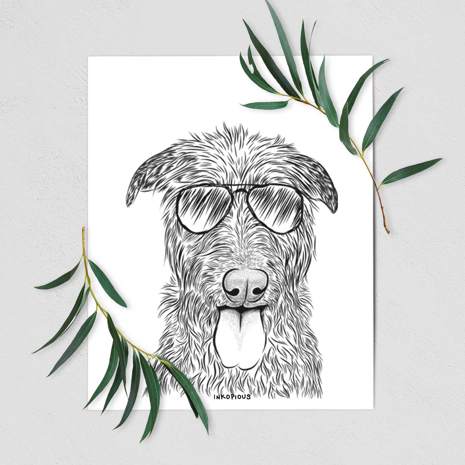 Keeva the Irish Wolfhound Art Print