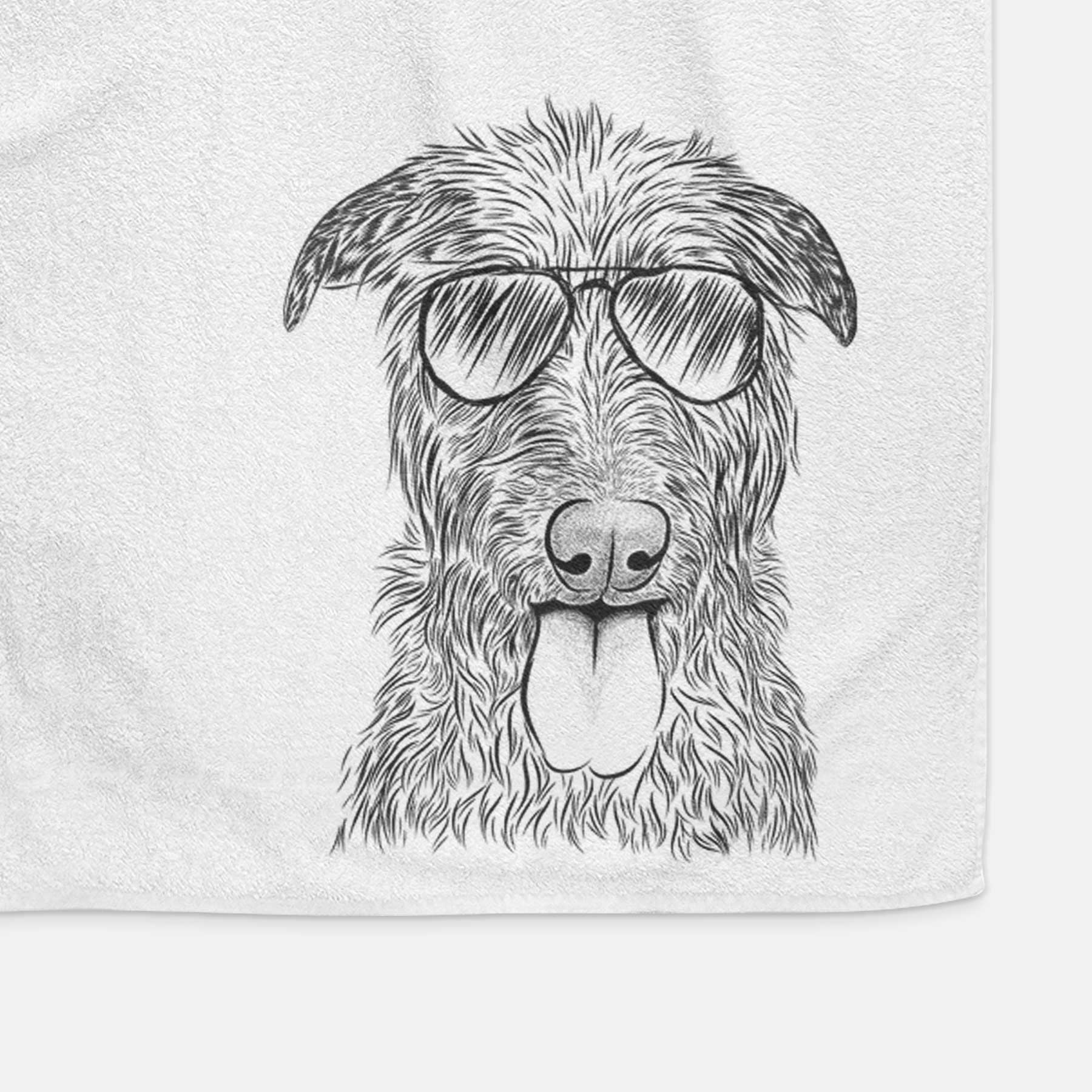 Keeva the Irish Wolfhound Decorative Hand Towel