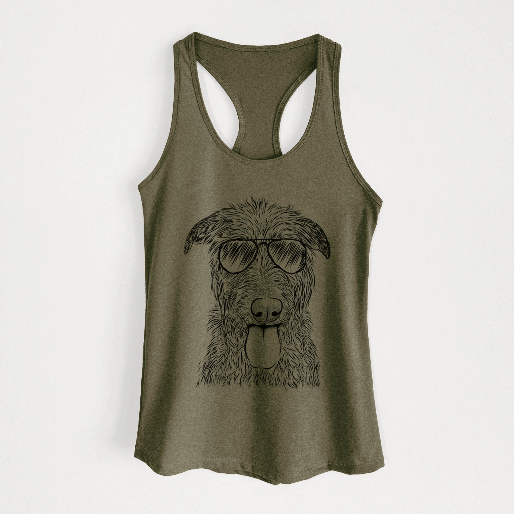 Keeva the Irish Wolfhound - Women's Racerback Tanktop