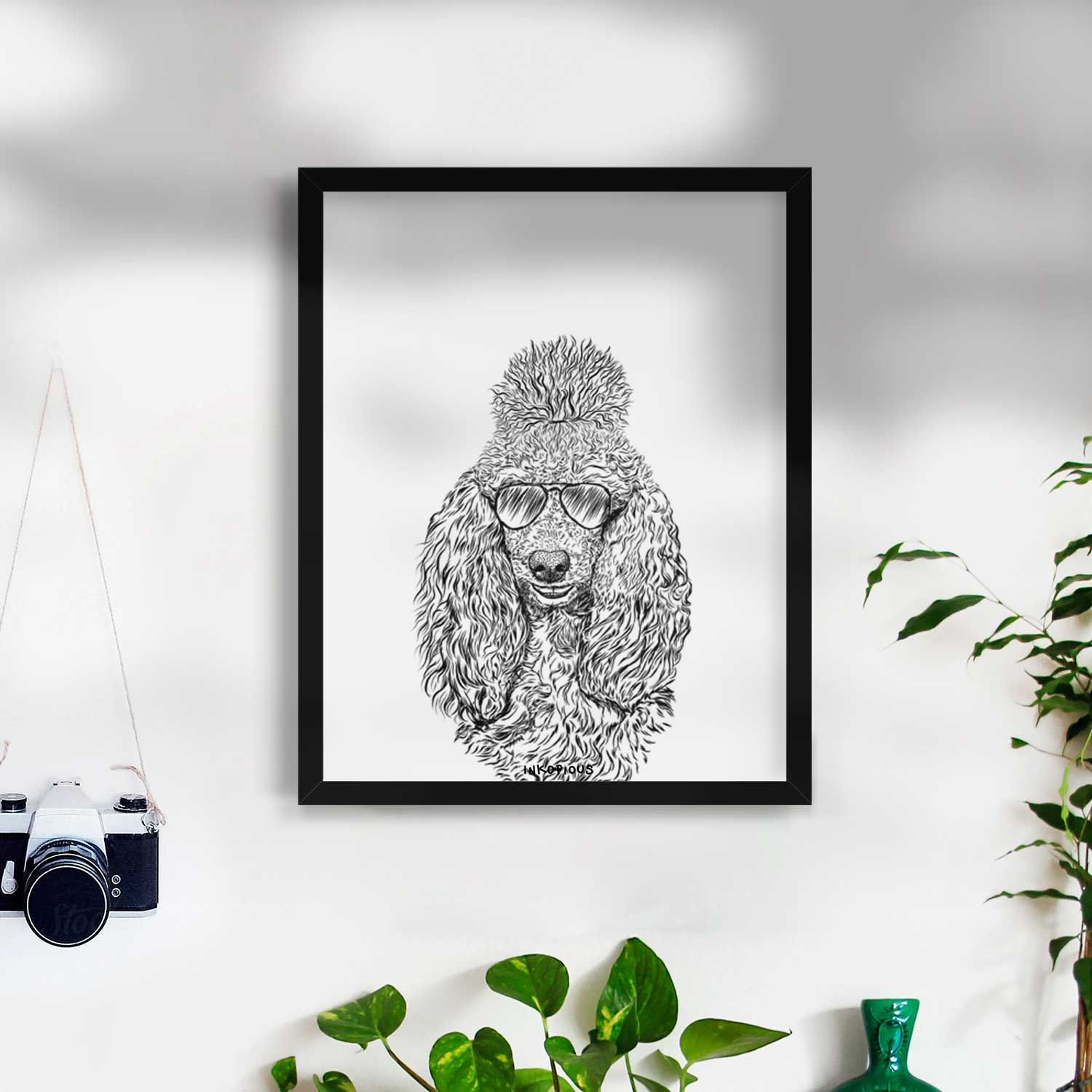 Kenna the Standard Poodle Art Print