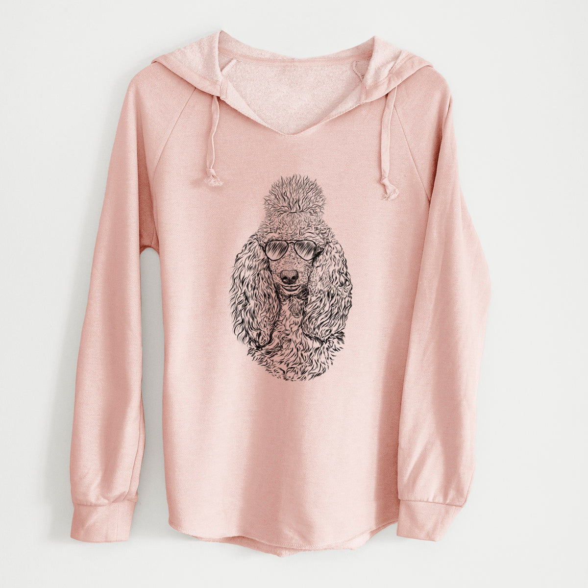 Aviator Kenna the Standard Poodle - Cali Wave Hooded Sweatshirt