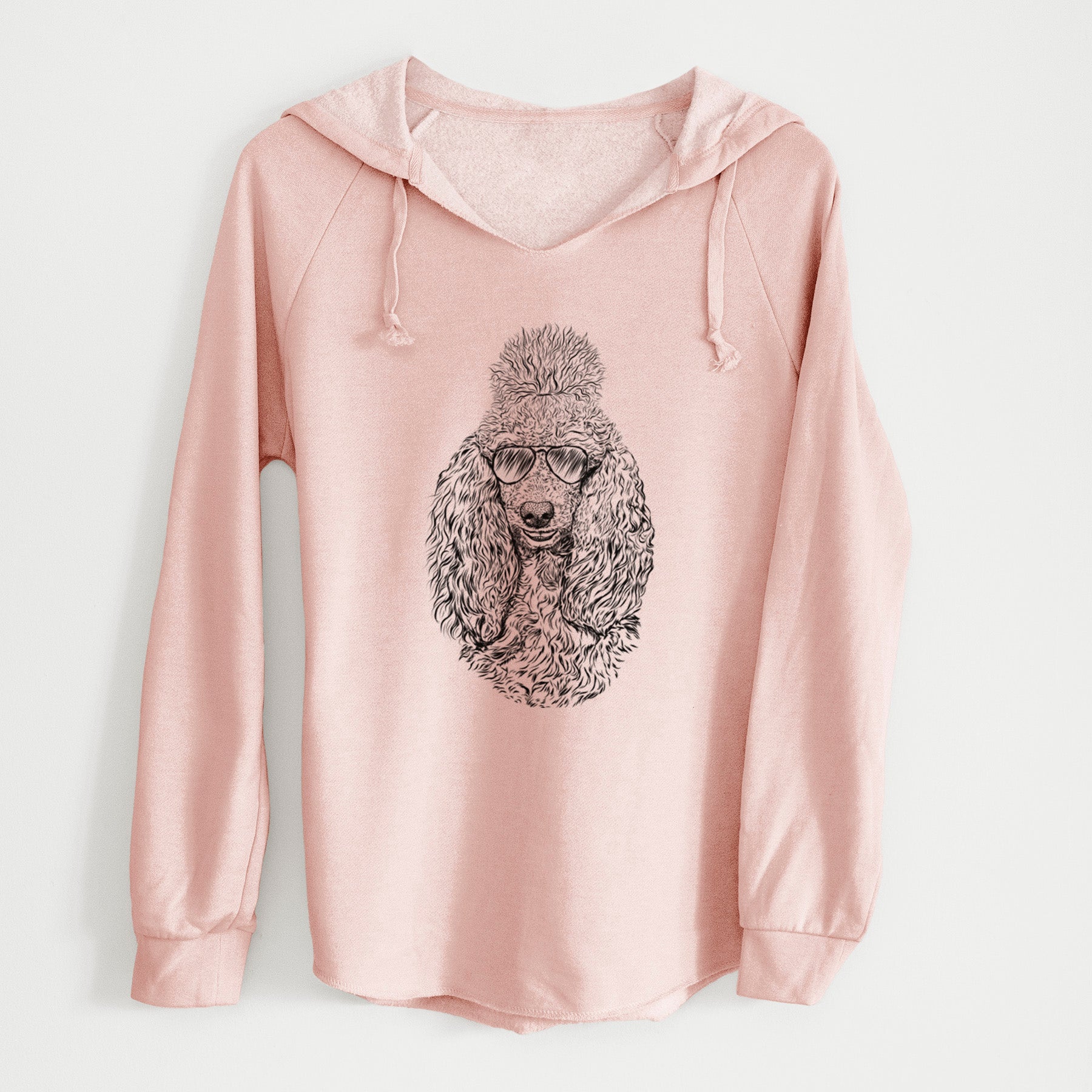 Aviator Kenna the Standard Poodle - Cali Wave Hooded Sweatshirt