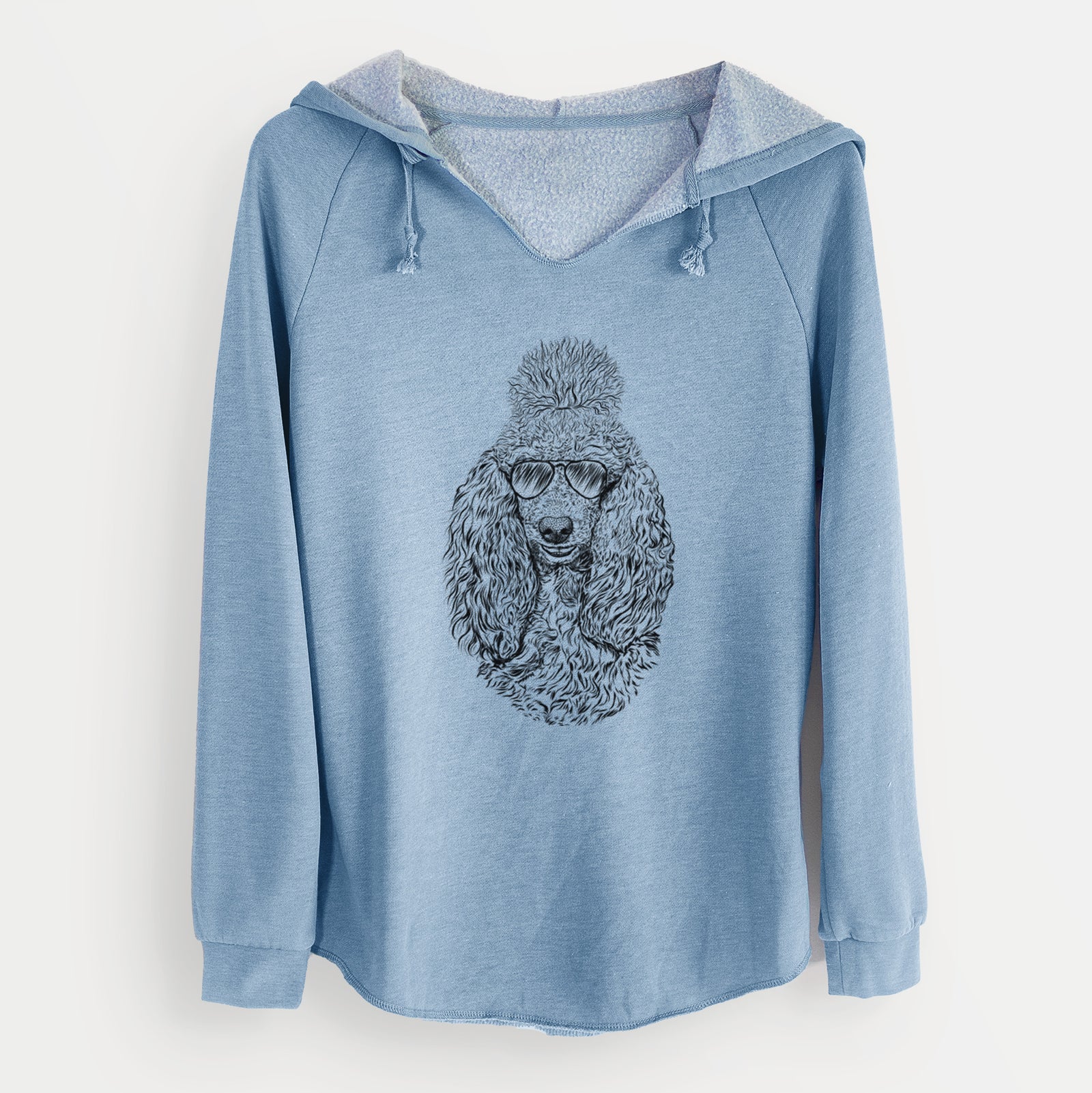 Aviator Kenna the Standard Poodle - Cali Wave Hooded Sweatshirt