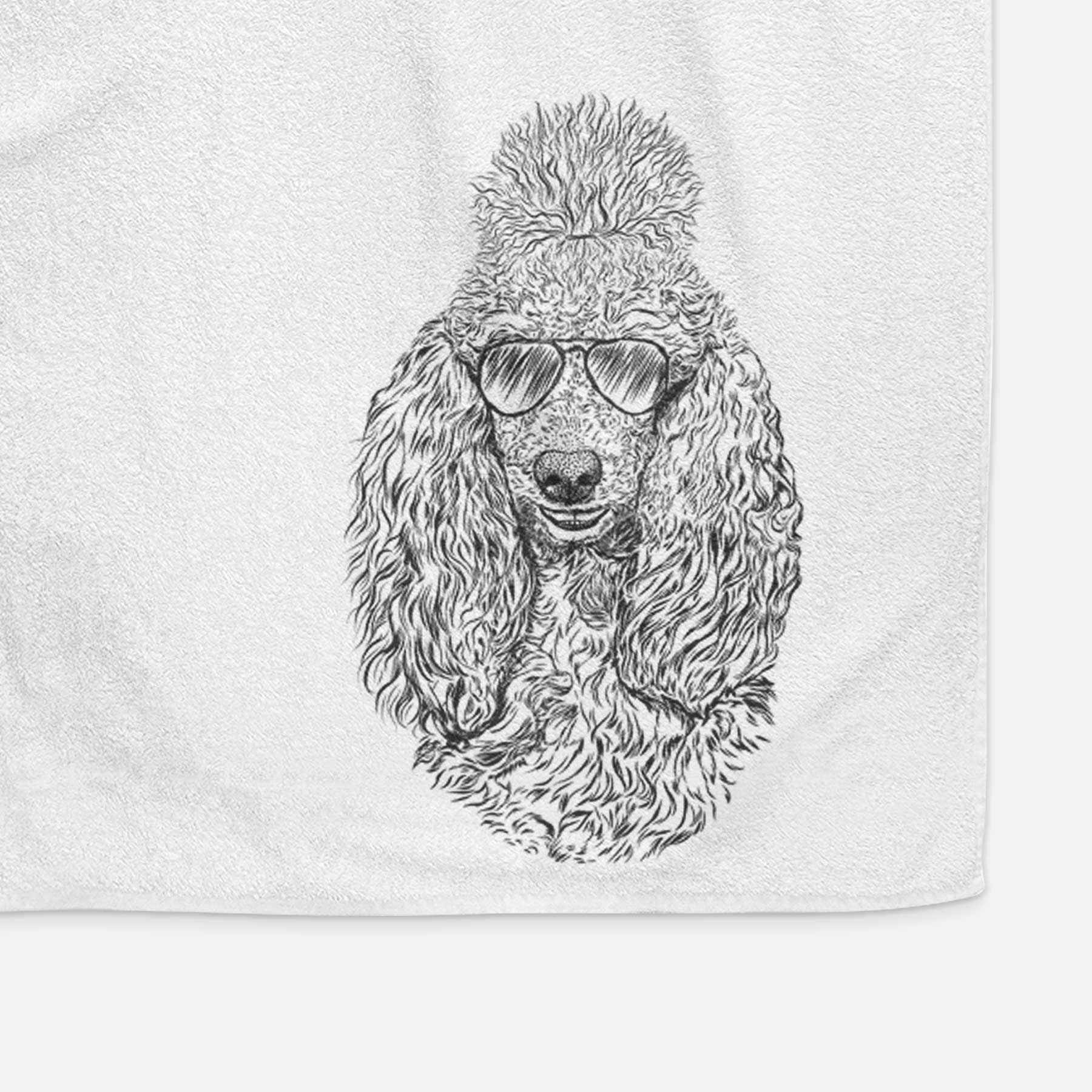 Kenna the Standard Poodle Decorative Hand Towel