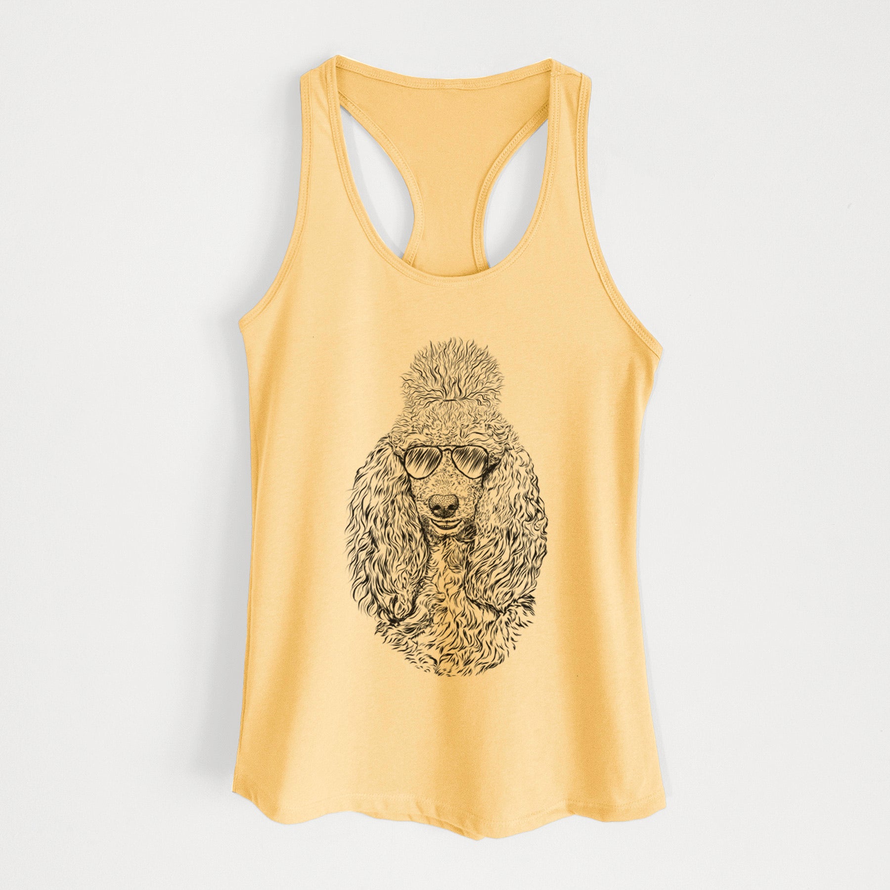 Kenna the Standard Poodle - Women's Racerback Tanktop