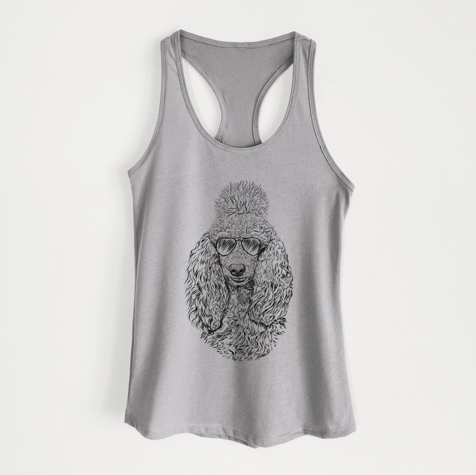 Kenna the Standard Poodle - Women's Racerback Tanktop