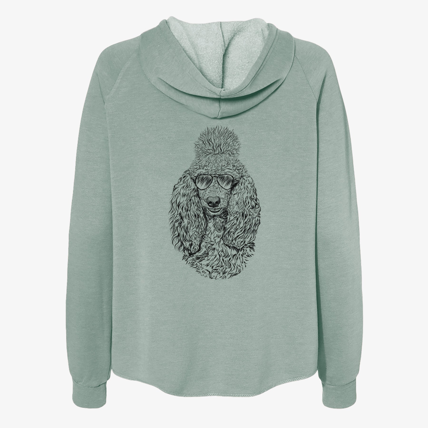 Kenna the Standard Poodle - Women's Cali Wave Zip-Up Sweatshirt