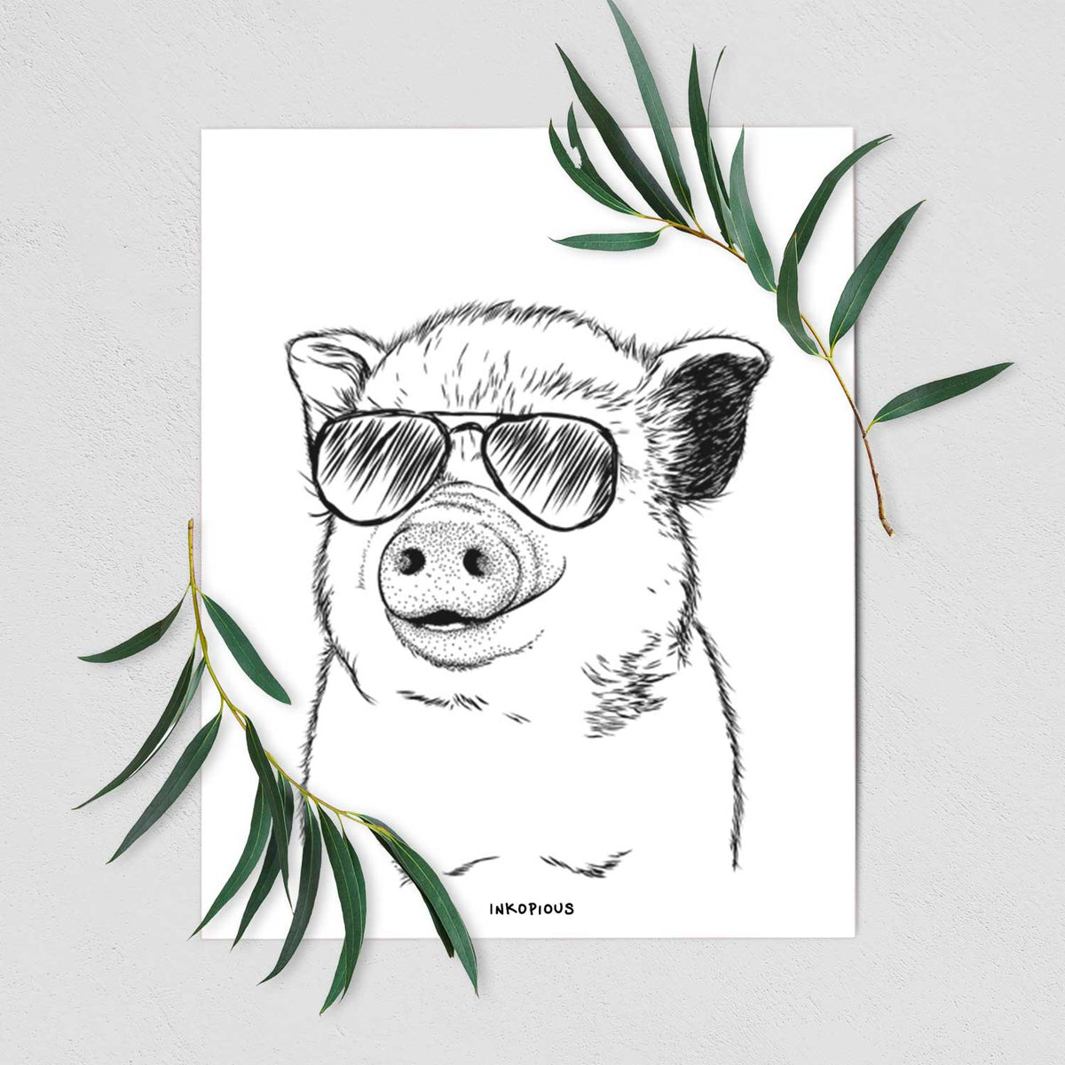 Kevin the Spotted Pig Art Print