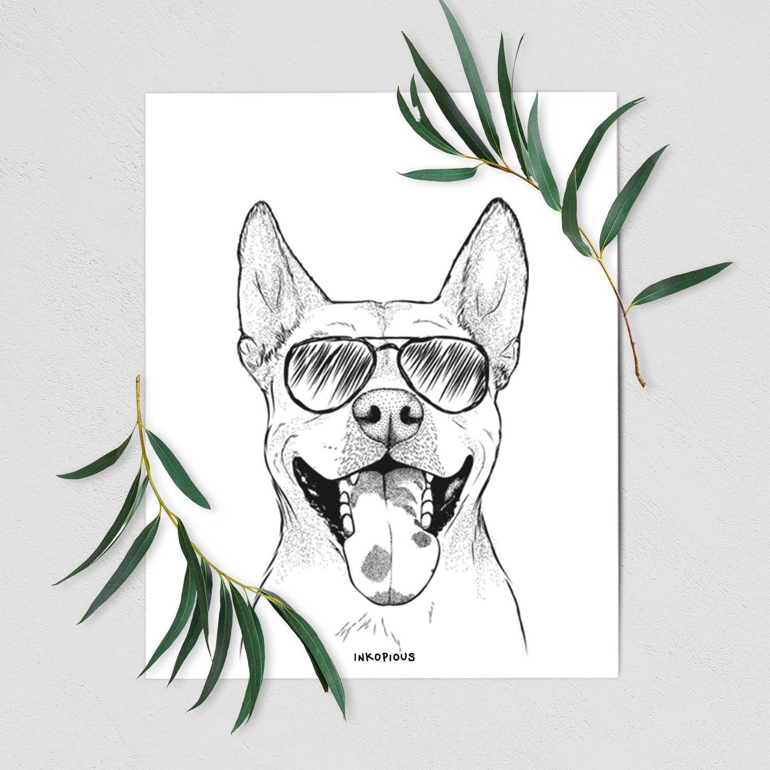 Khaleesi the Carolina Dog Art Print