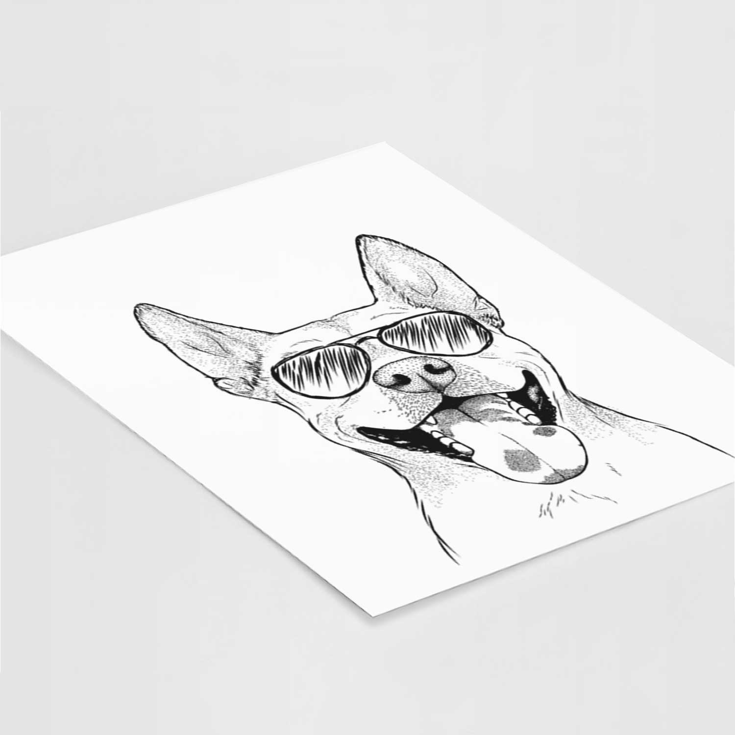 Khaleesi the Carolina Dog Art Print