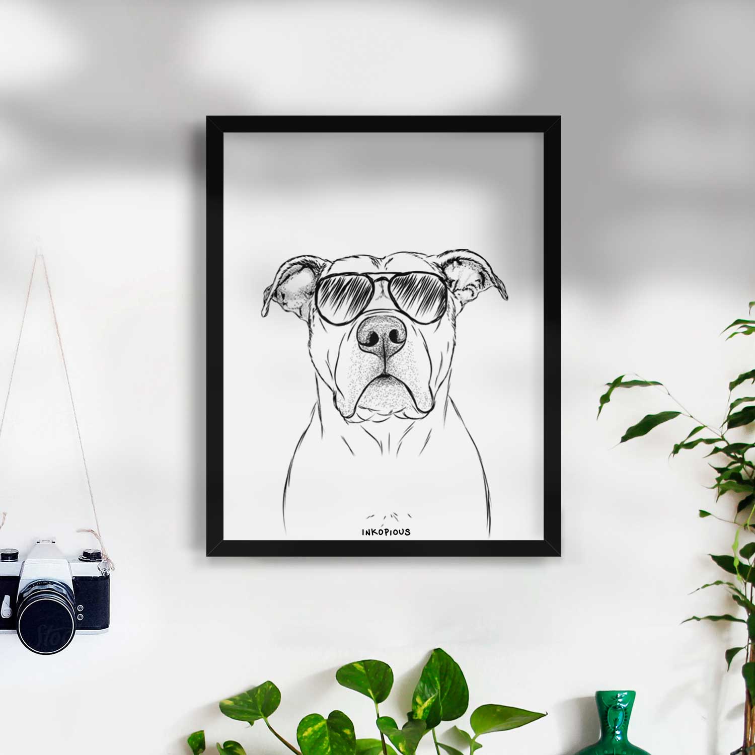 KiaOra the Pitbull Mix Art Print