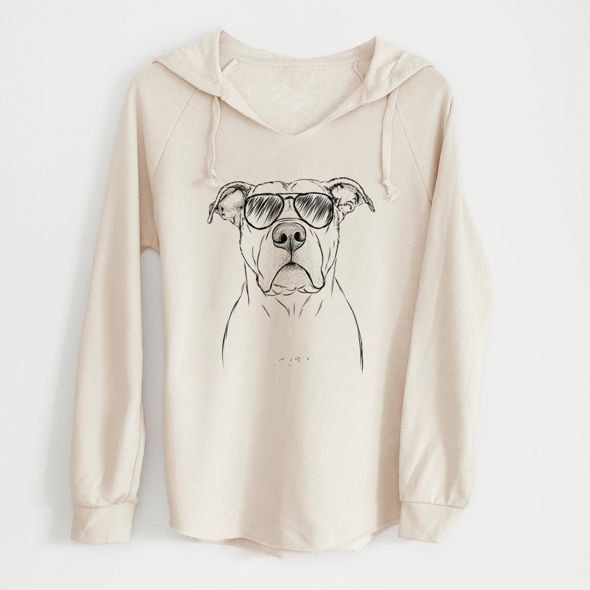 Aviator KiaOra the Pitbull Mix - Cali Wave Hooded Sweatshirt