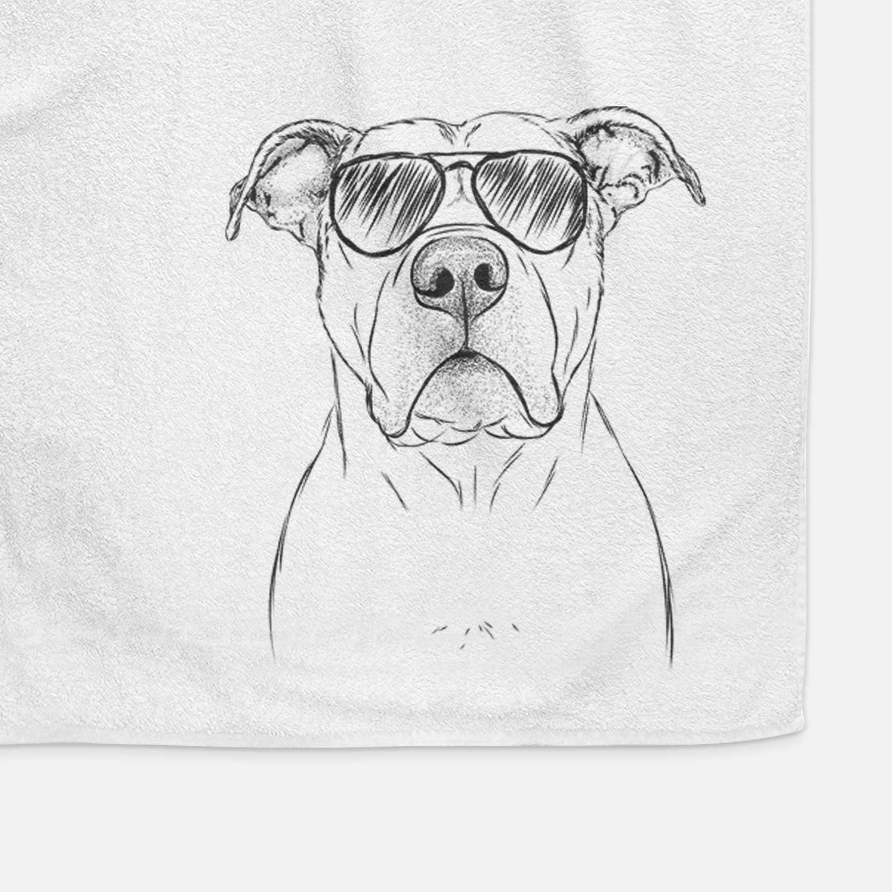 KiaOra the Pitbull Mix Decorative Hand Towel