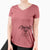 Aviator KiaOra the Pitbull Mix - Women's V-neck Shirt