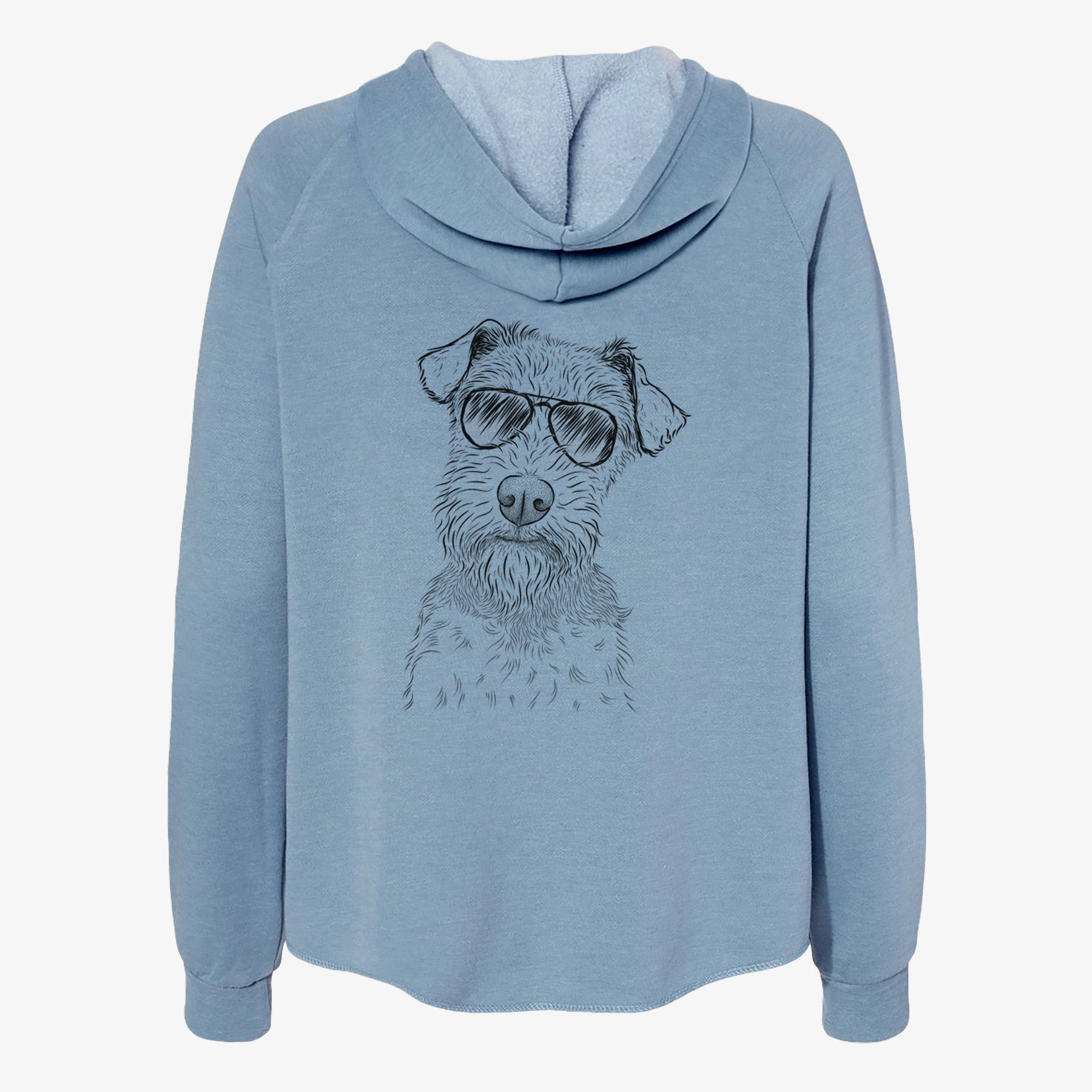 Kiara the Welsh Terrier - Women's Cali Wave Zip-Up Sweatshirt