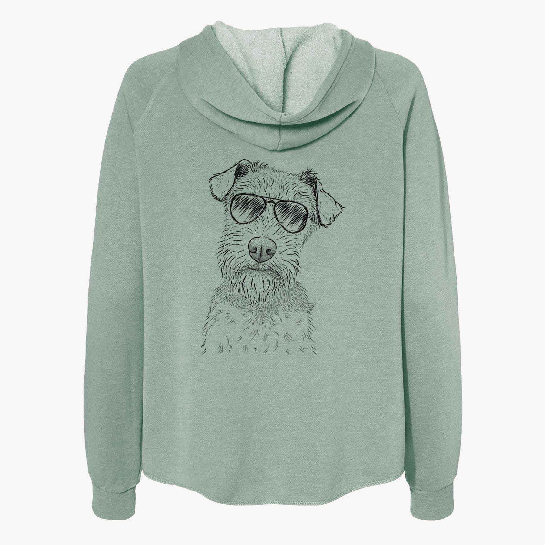 Kiara the Welsh Terrier - Women's Cali Wave Zip-Up Sweatshirt