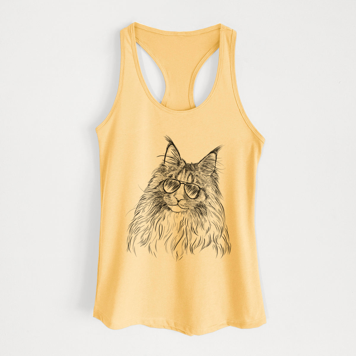 Kiki the Maine Coon Cat - Women's Racerback Tanktop