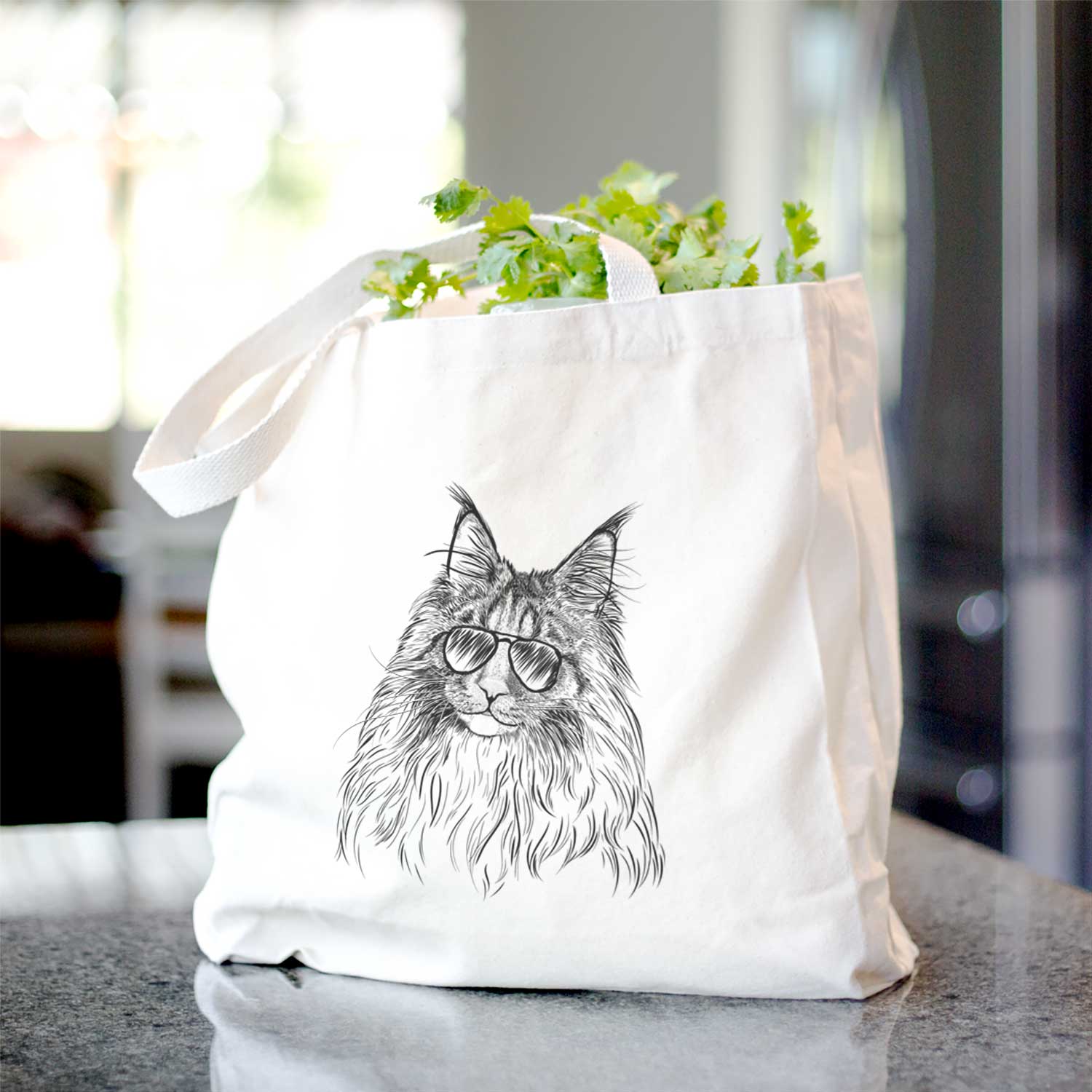 Kiki the Maine Coon Cat - Tote Bag