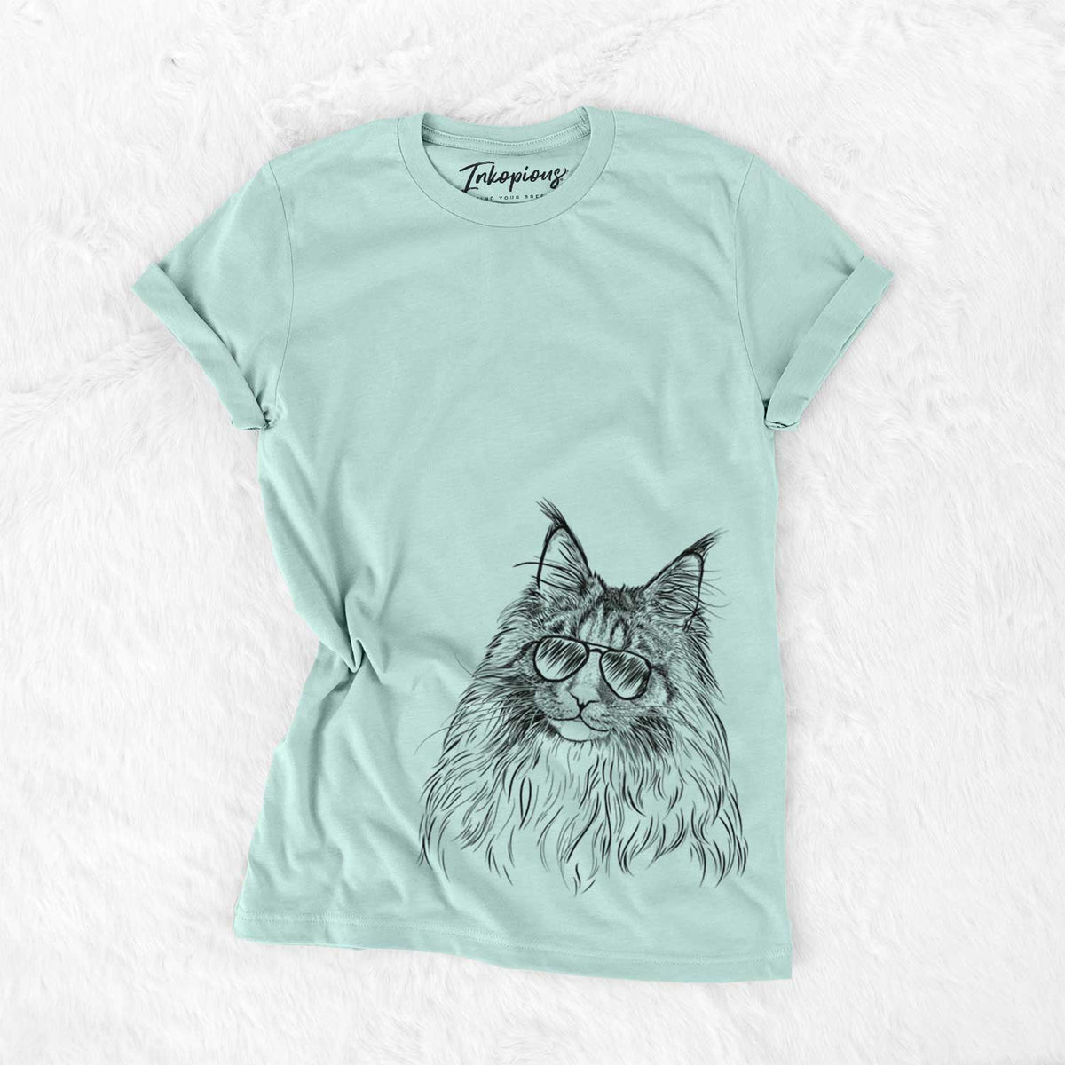 Aviator Kiki the Maine Coon Cat - Unisex Crewneck