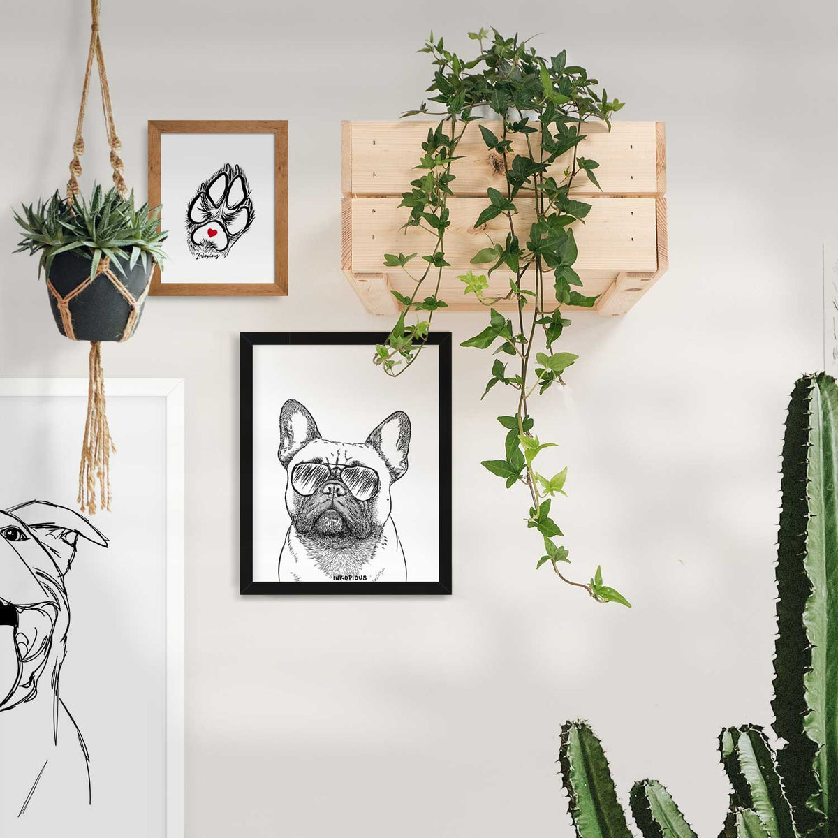 Kingsleigh the French Bulldog Art Print