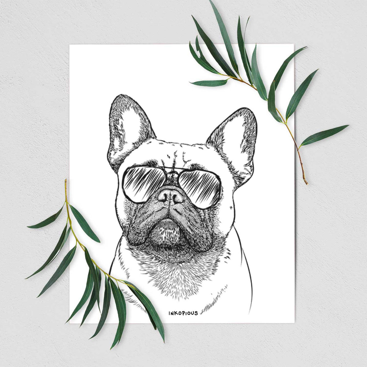 Kingsleigh the French Bulldog Art Print