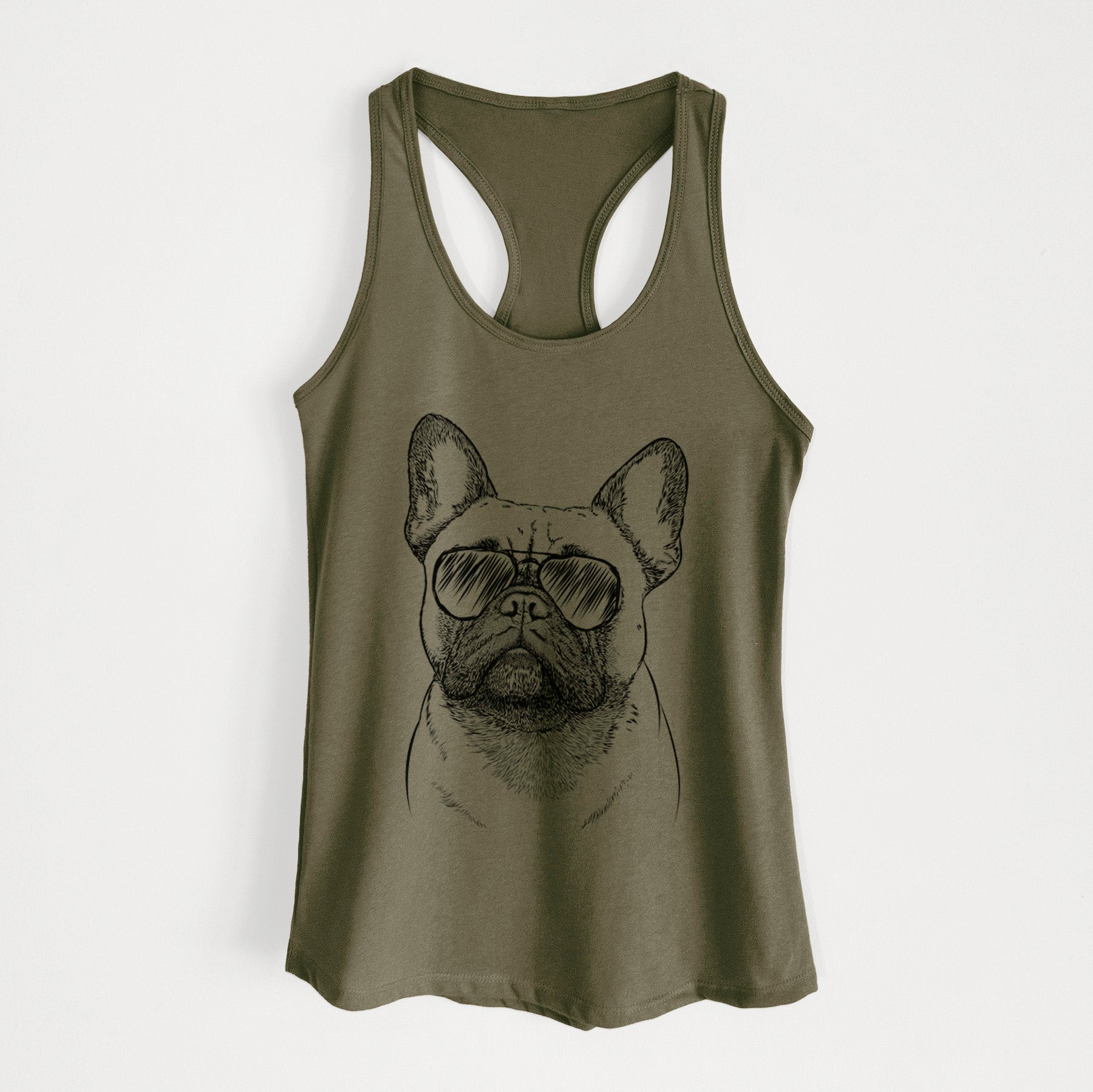 Kingsleigh the French Bulldog - Women's Racerback Tanktop