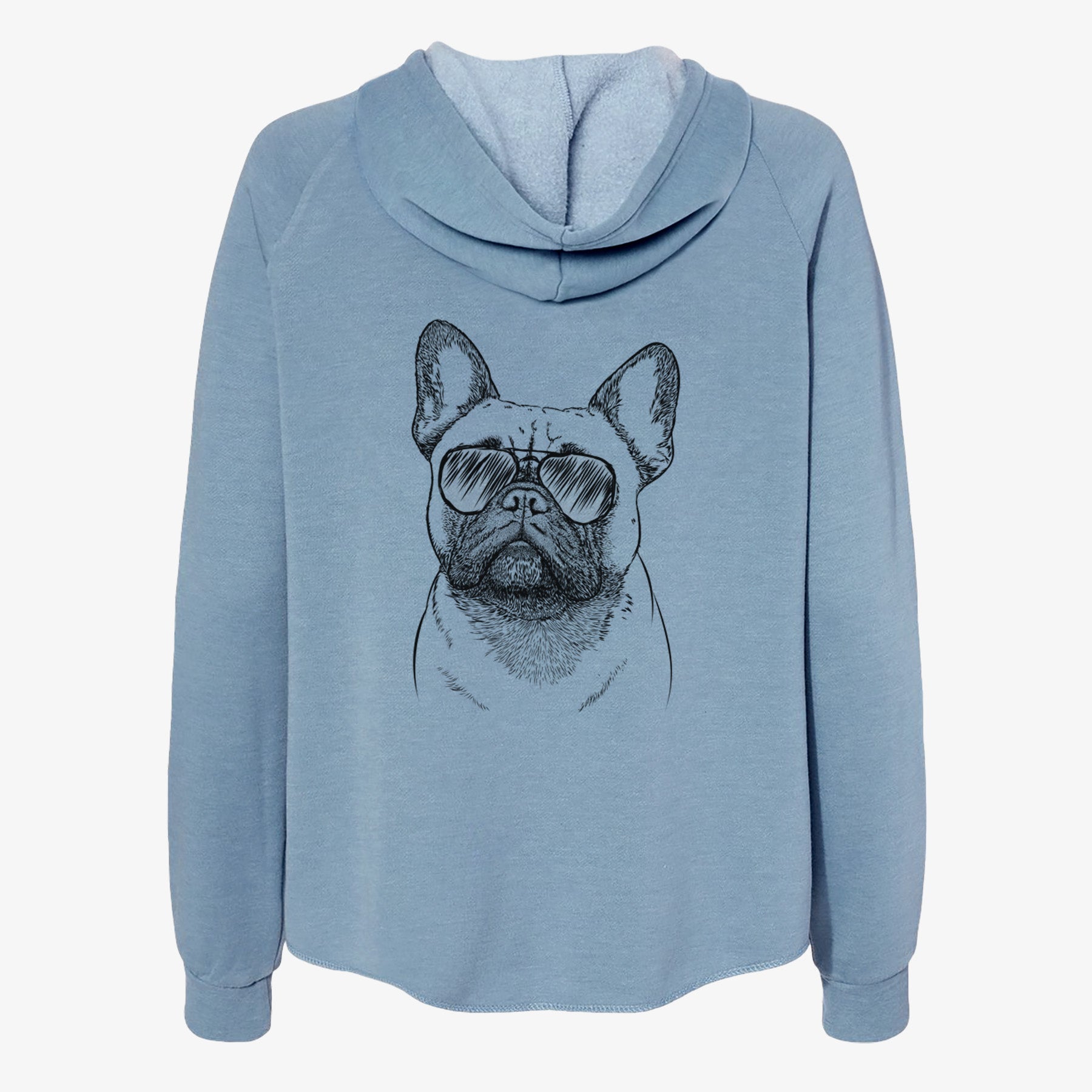 Kingsleigh the French Bulldog - Women's Cali Wave Zip-Up Sweatshirt