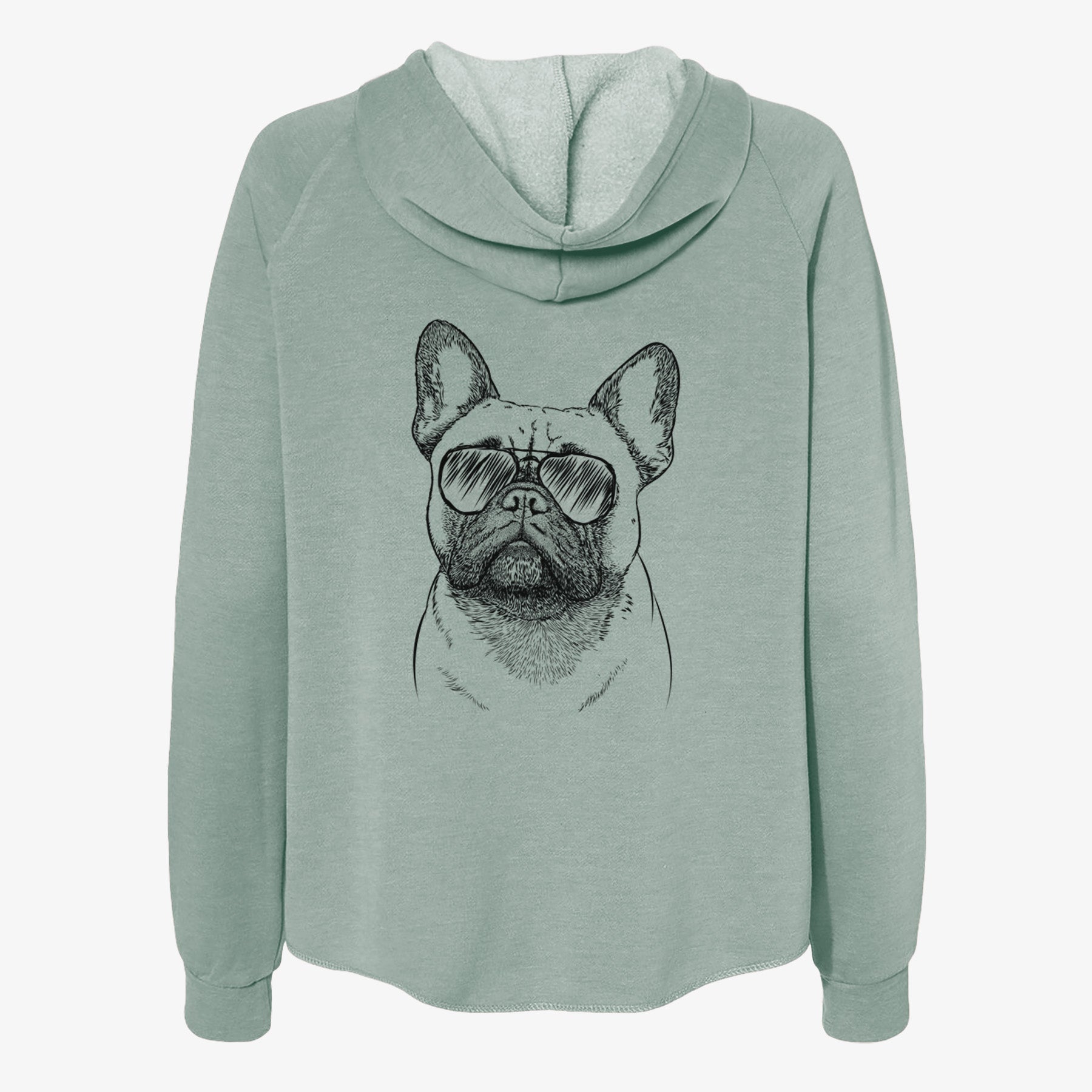 Kingsleigh the French Bulldog - Women's Cali Wave Zip-Up Sweatshirt