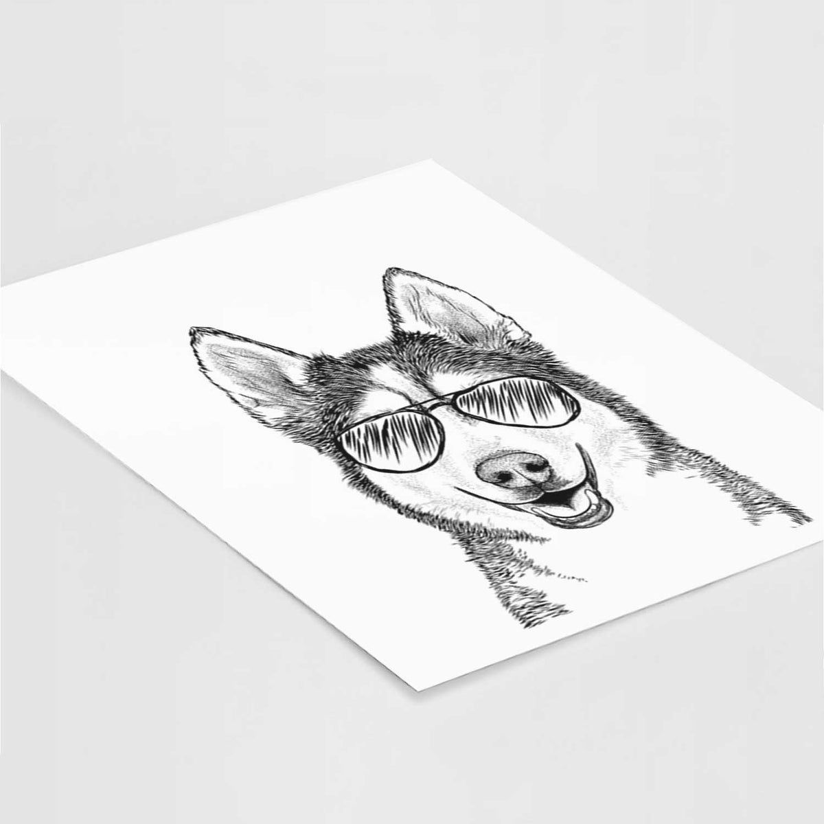 Kira the Siberian Husky Art Print
