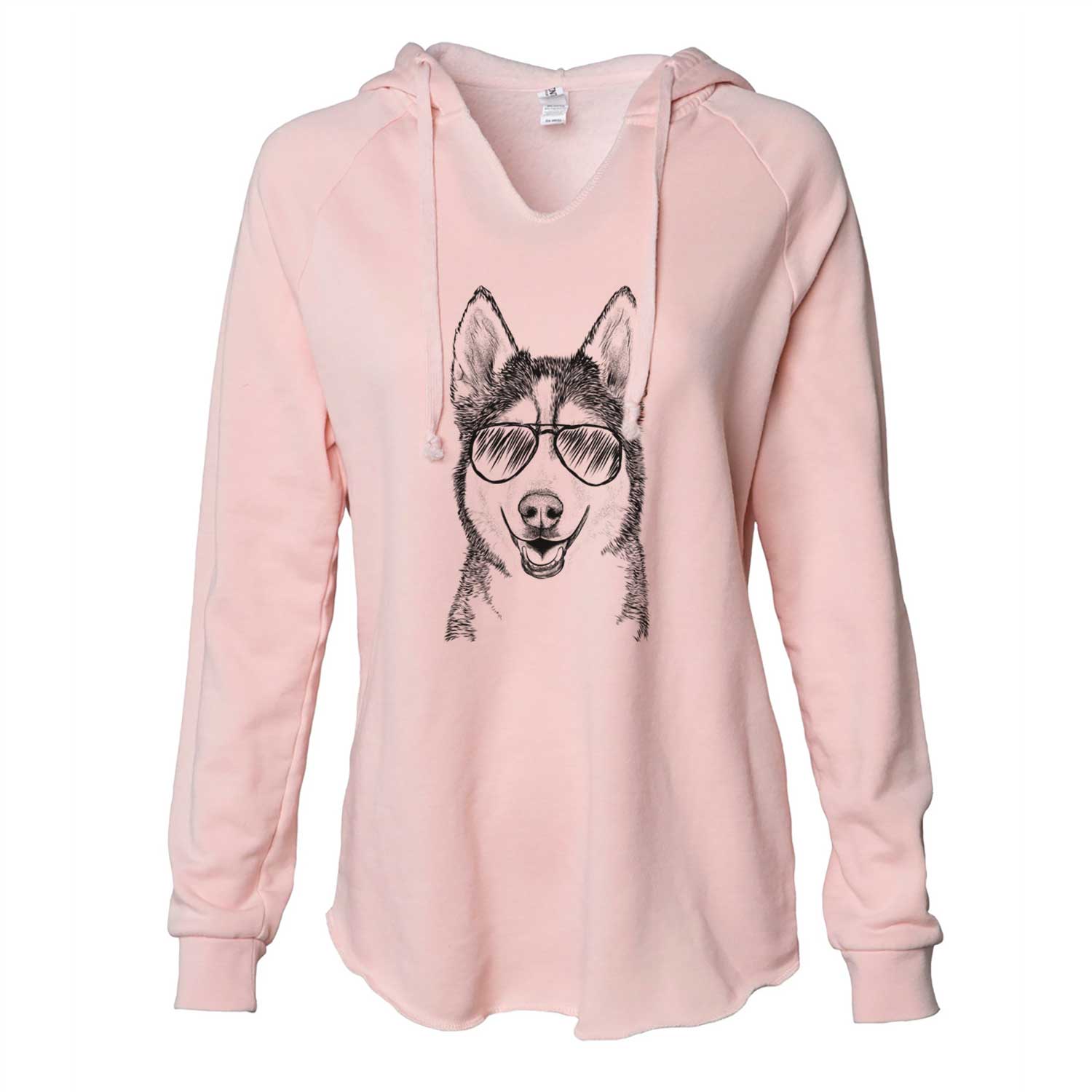 Kira the Siberian Husky - Cali Wave Hooded Sweatshirt