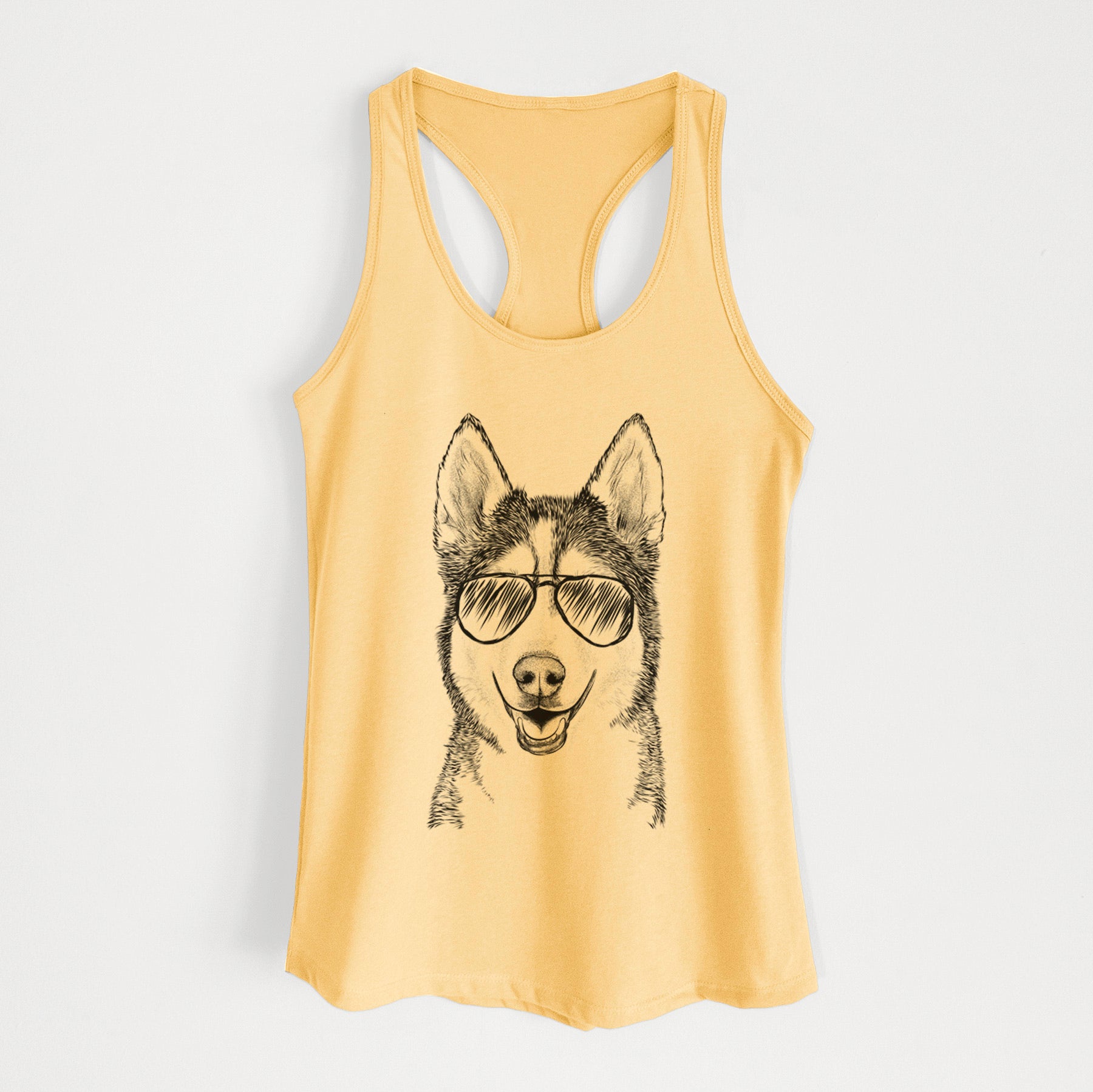 Kira the Siberian Husky - Women's Racerback Tanktop